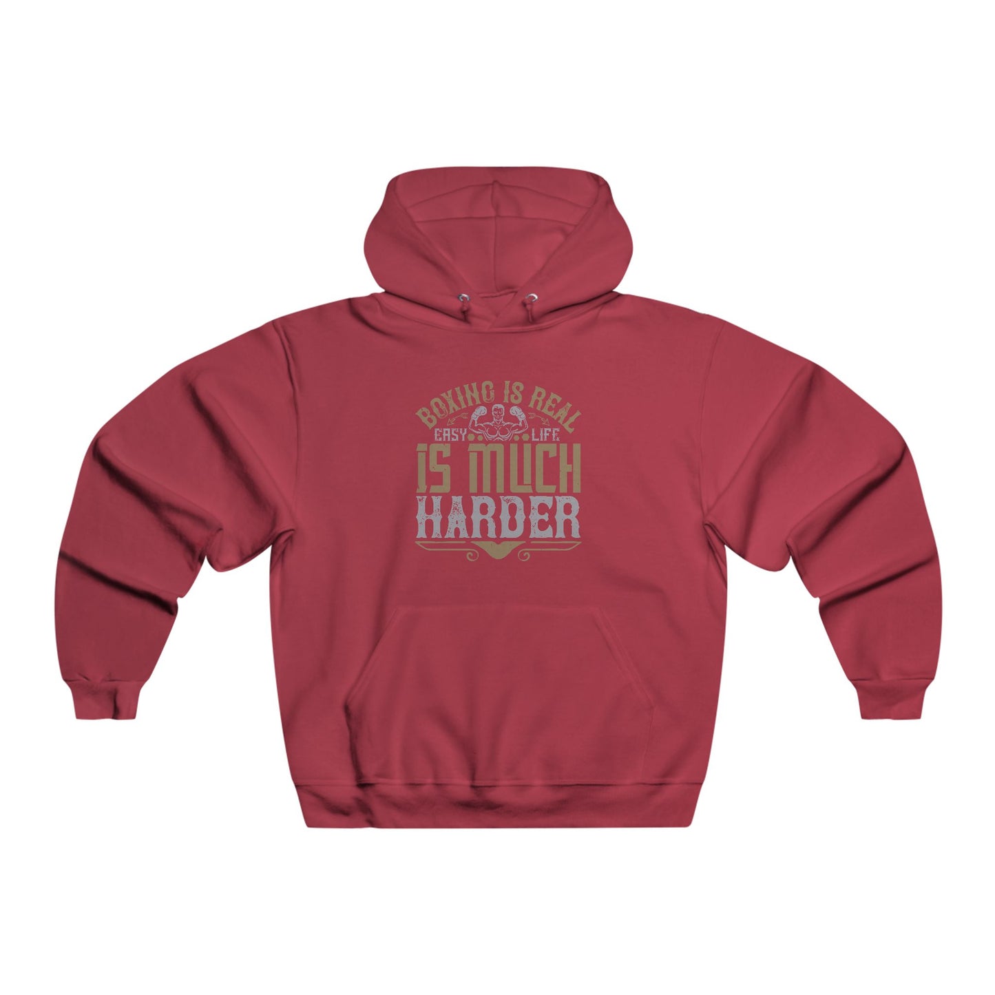 Boxing is Real Easy, Life is much harder / Men's NUBLEND® Hooded Sweatshirt