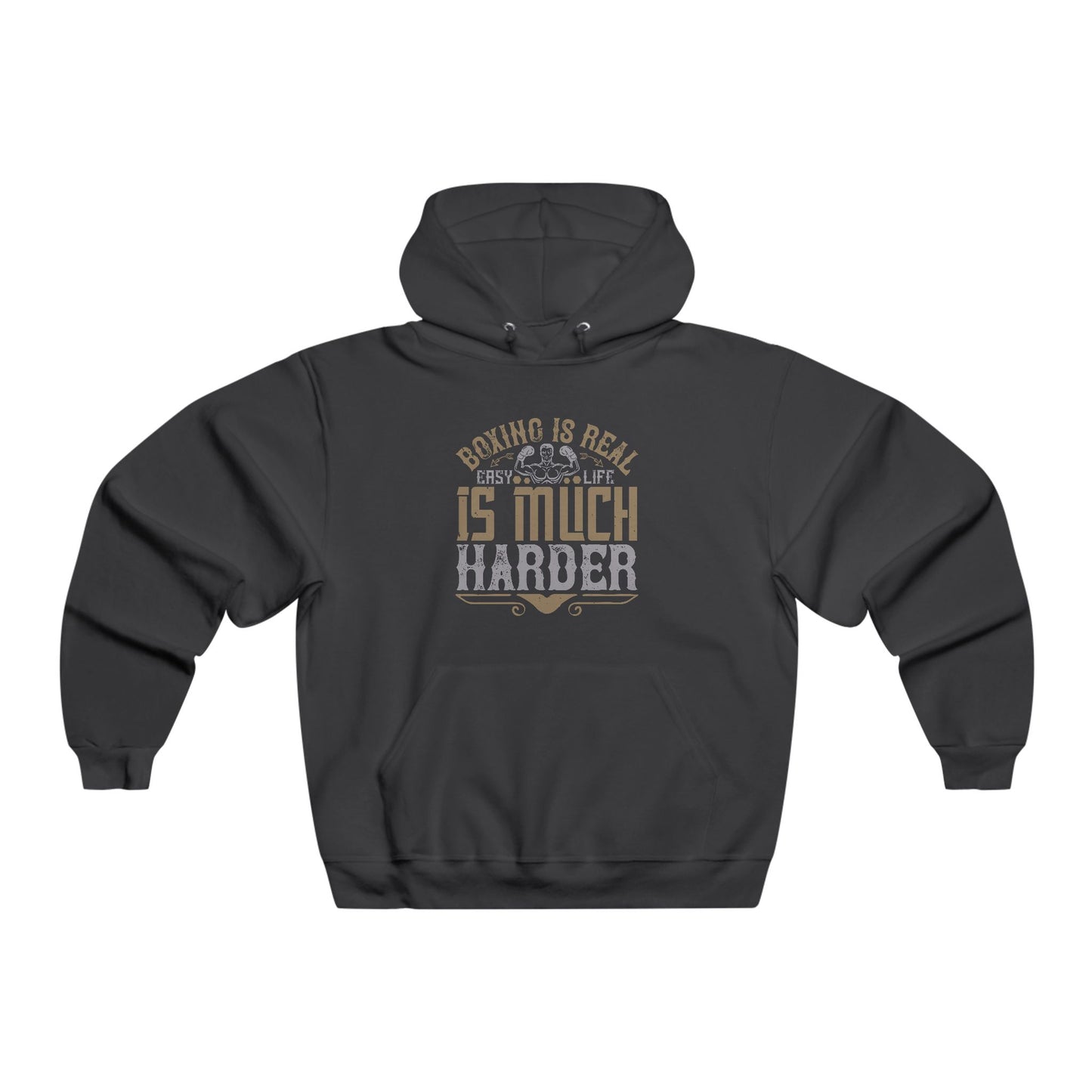 Boxing is Real Easy, Life is much harder / Men's NUBLEND® Hooded Sweatshirt