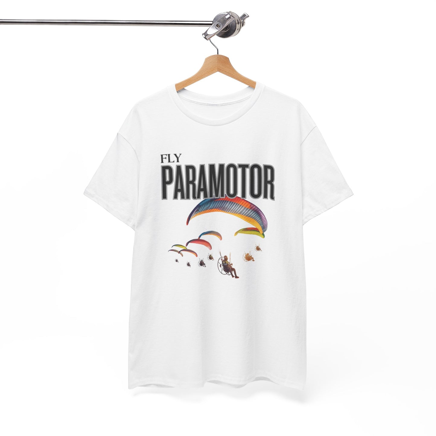 Fly Paramotor Unisex Heavy Cotton Tee