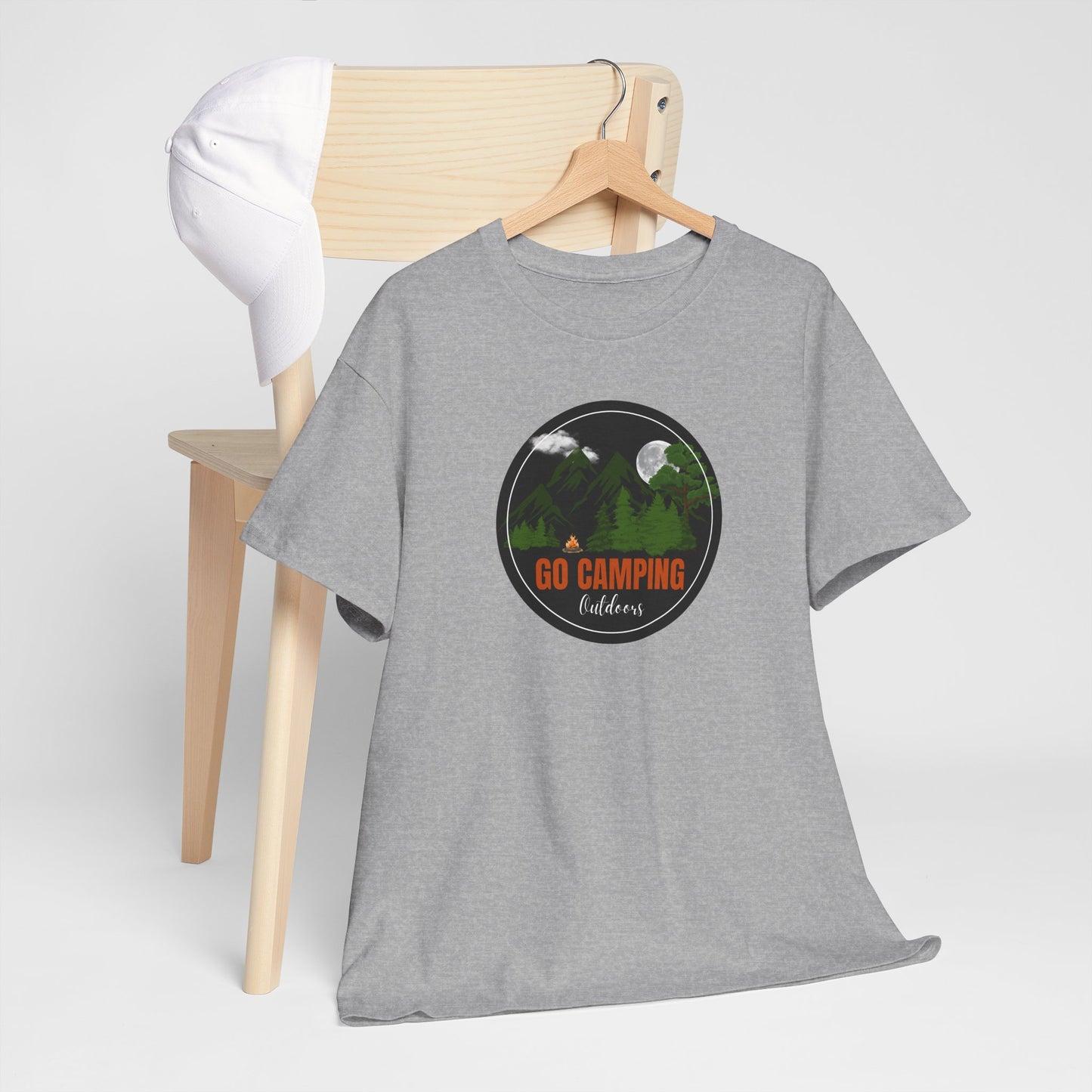 Go Camping Outdoors Unisex Heavy Cotton Tee