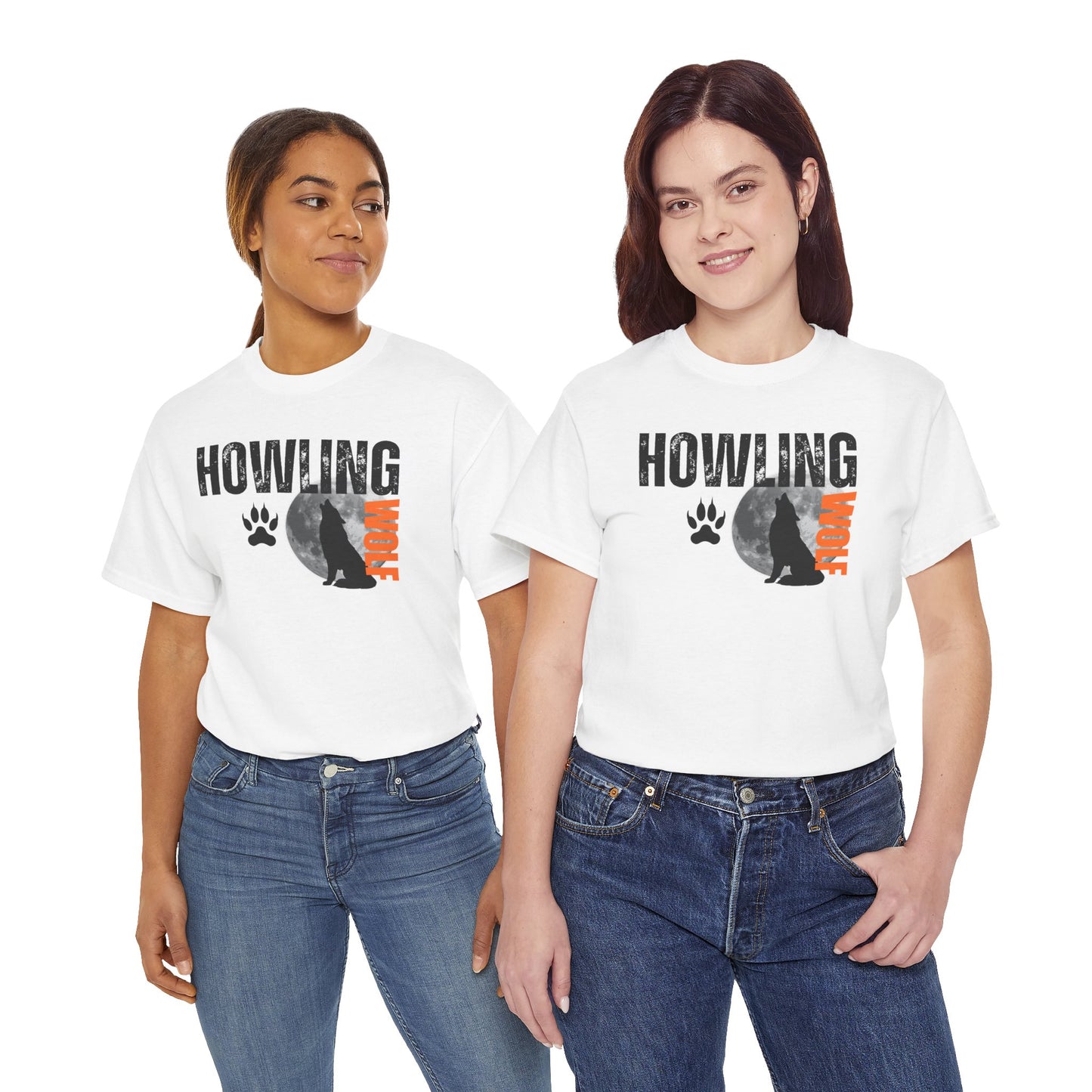 Howling Wolf Unisex Heavy Cotton Tee