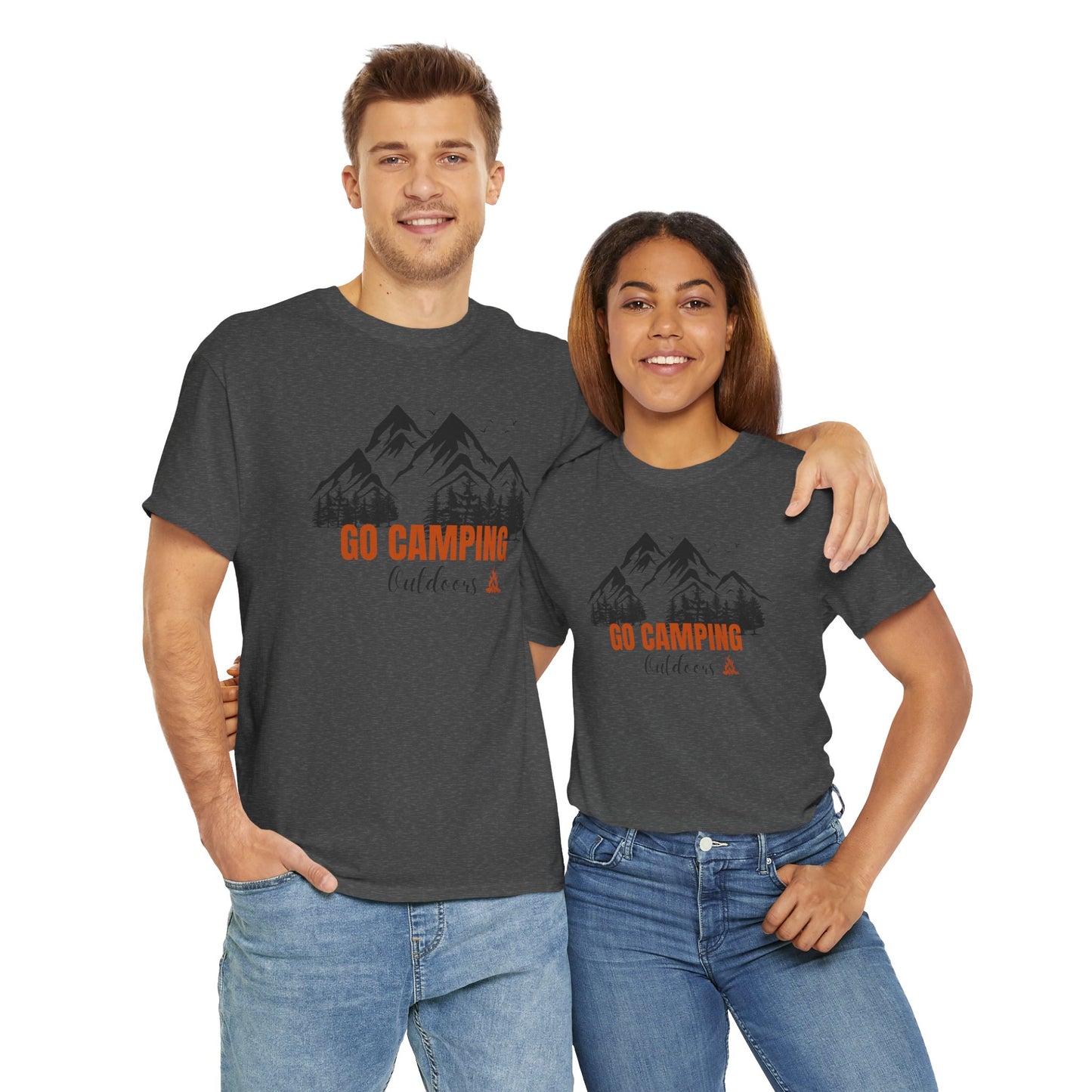 Go Camping Outdoors Unisex Heavy Cotton Tee