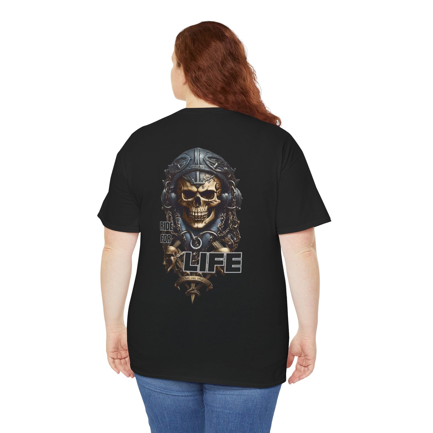 Ride for Life Unisex Heavy Cotton Tee (Made with AI)