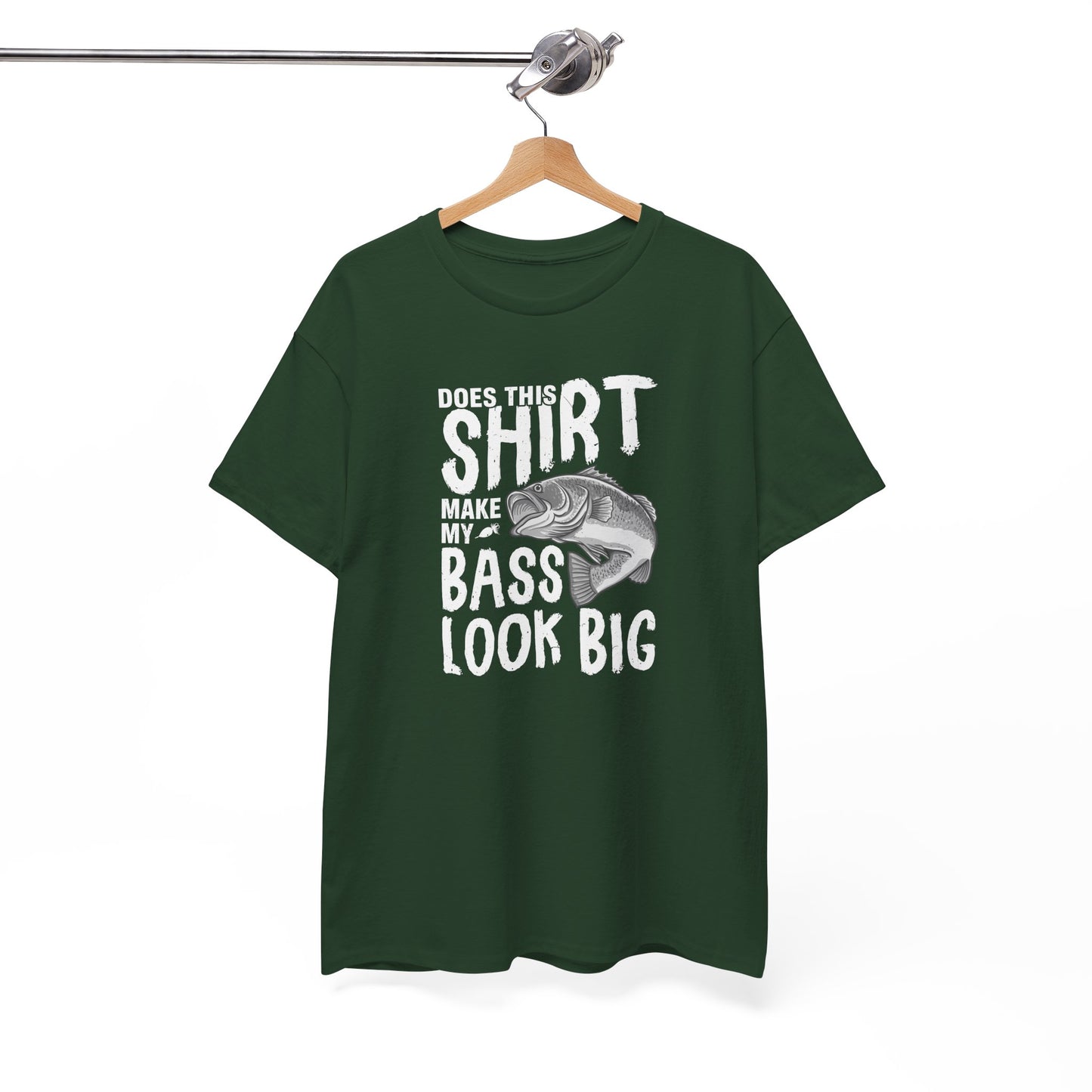 Does this shirt make my bass look big Unisex Heavy Cotton Tee