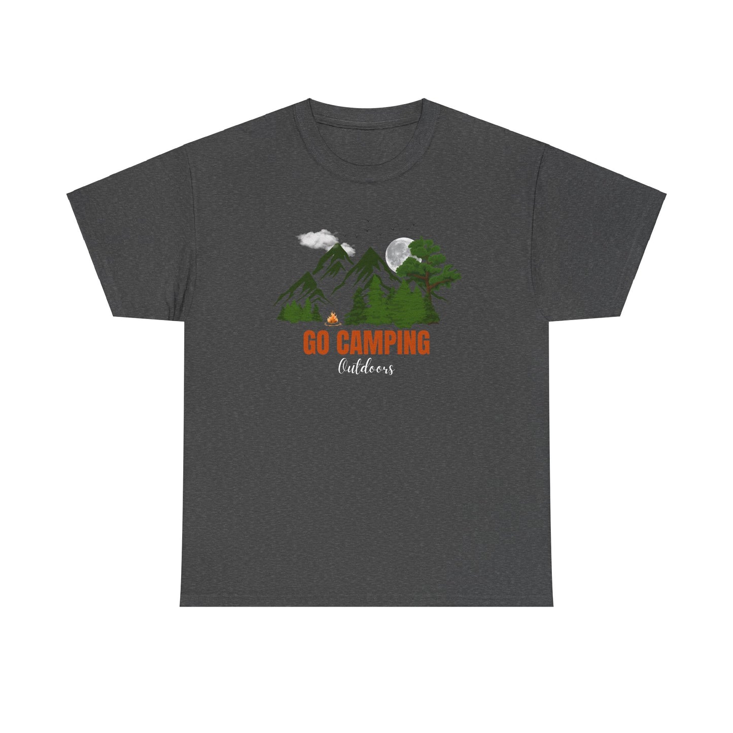 Go Camping Outdoors Unisex Heavy Cotton Tee