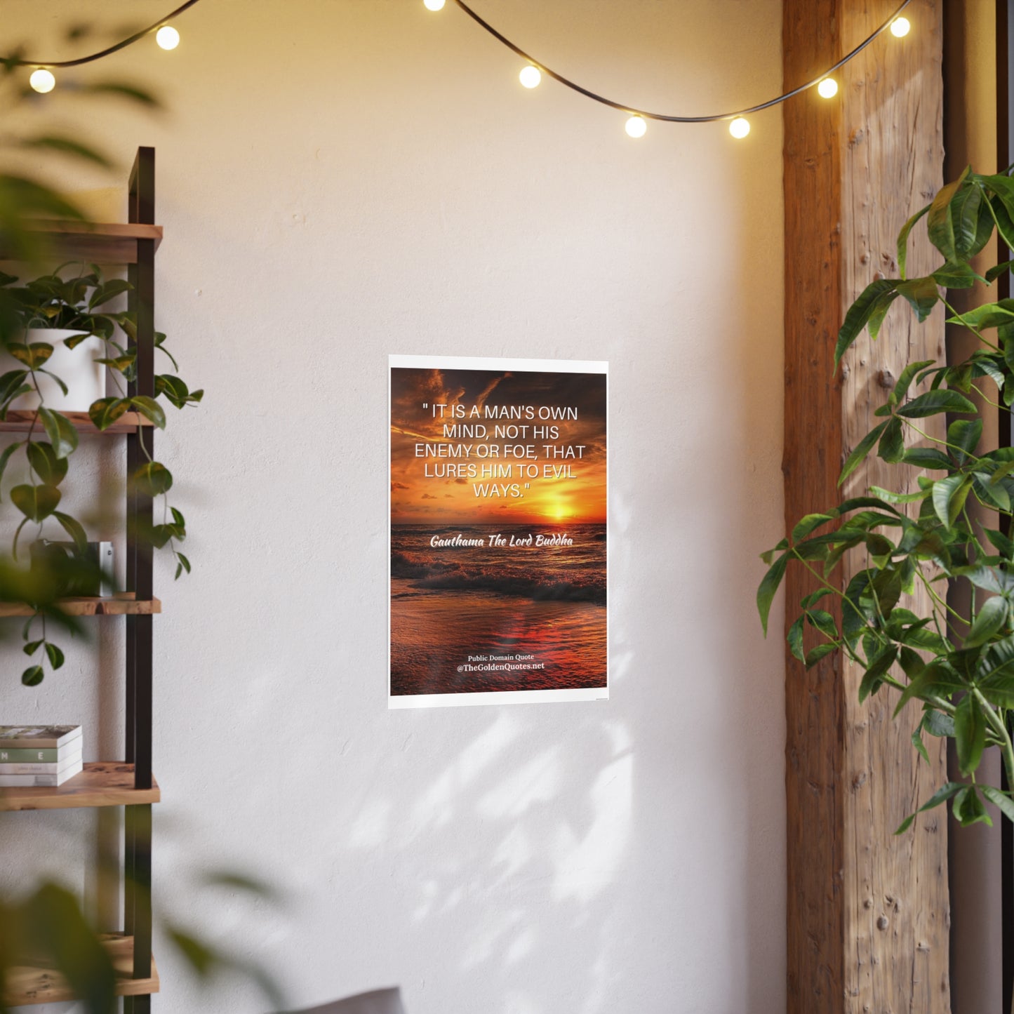 It's a mans own mind quote / Photo Art Paper Posters