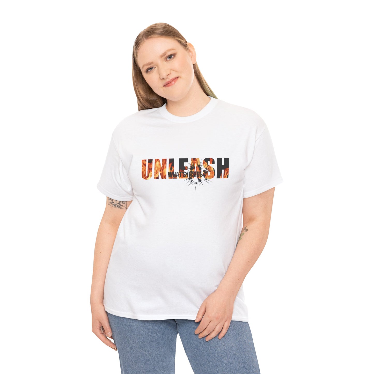 Unleash what's Inside Unisex Heavy Cotton Tee