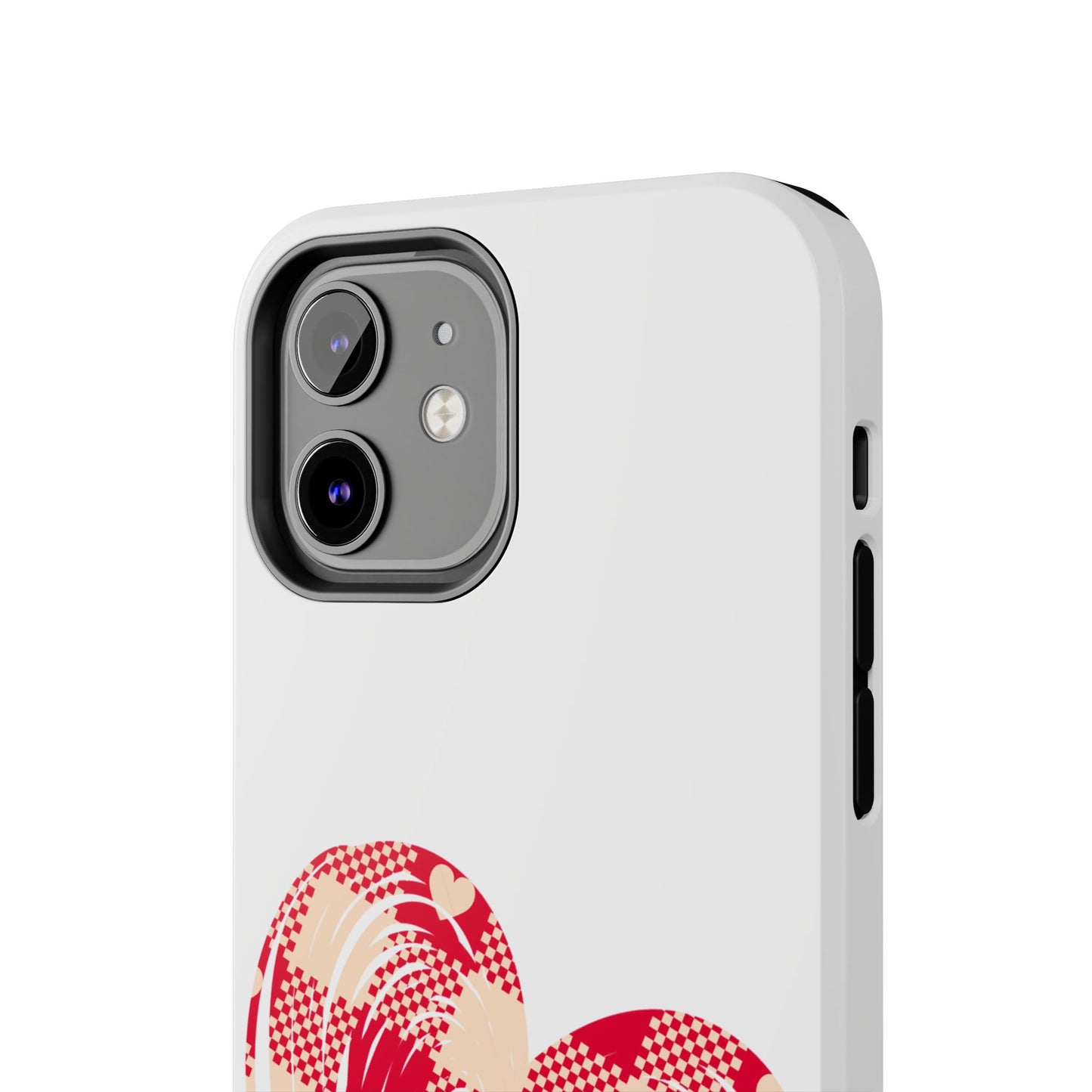 Checkered heart / Tough Phone Cases