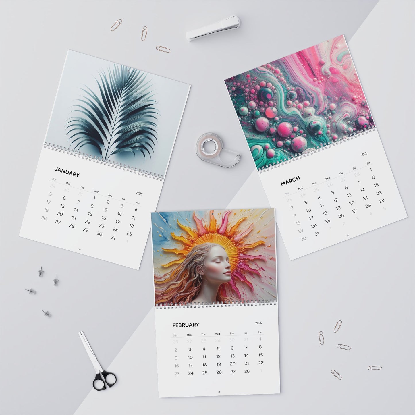 Beautiful AI Creations 3 / Wall Calendars (2025)