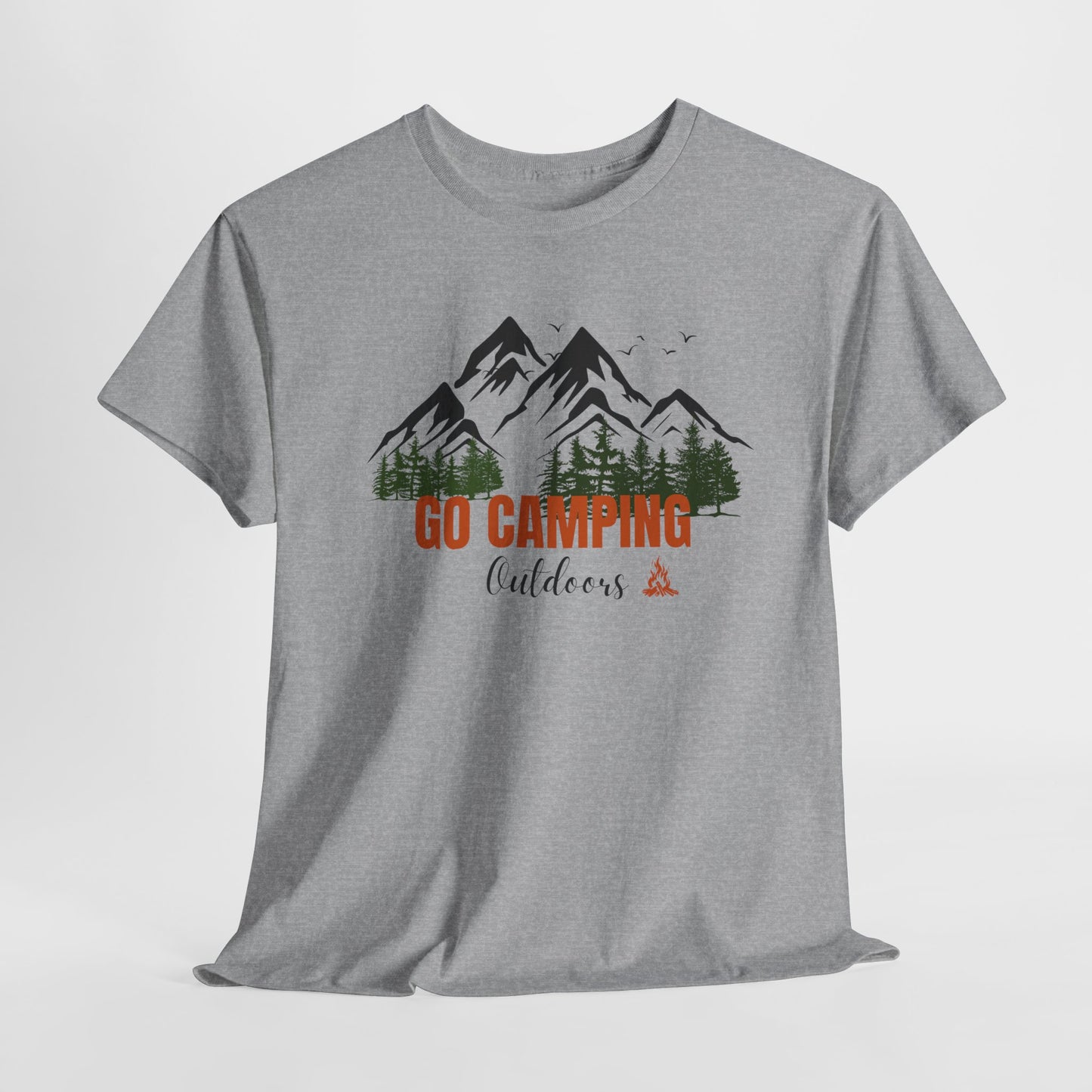 Go Camping Outdoors Unisex Heavy Cotton Tee