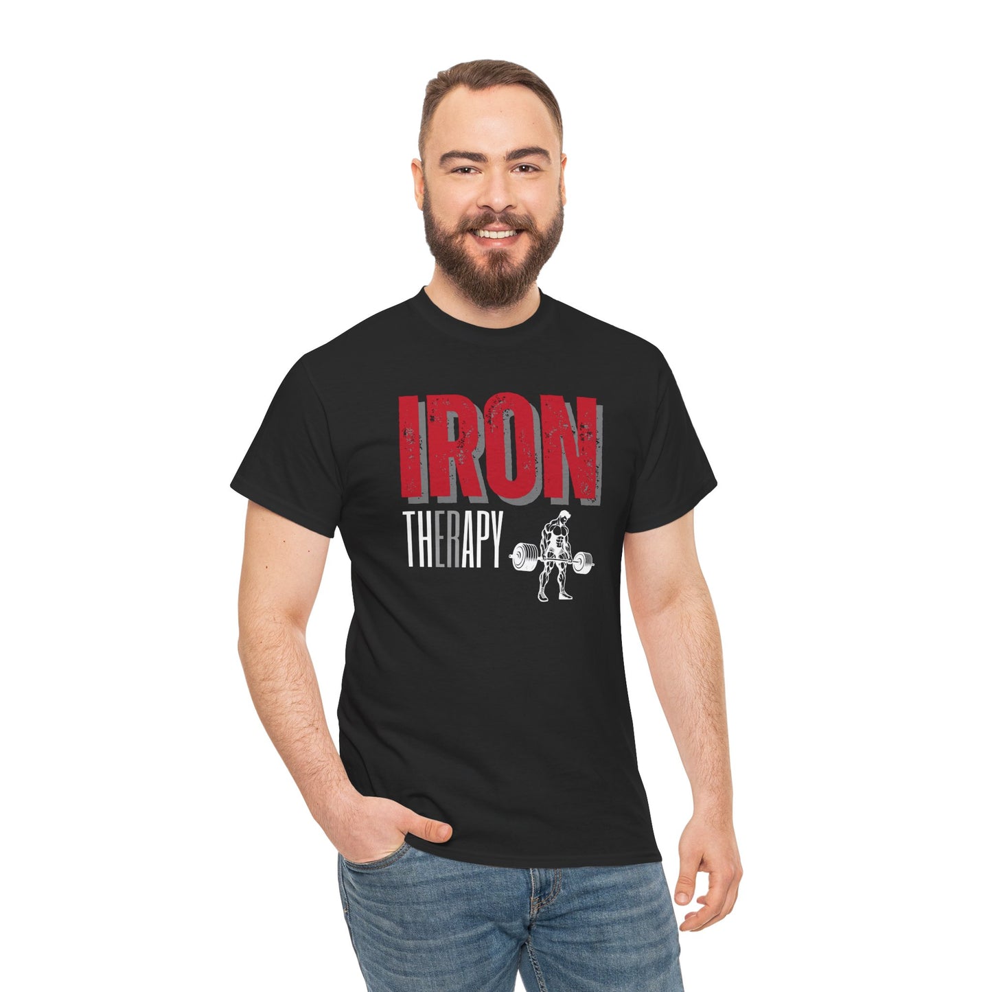 Iron Therapy / Bodybuilding Unisex Heavy Cotton Tee