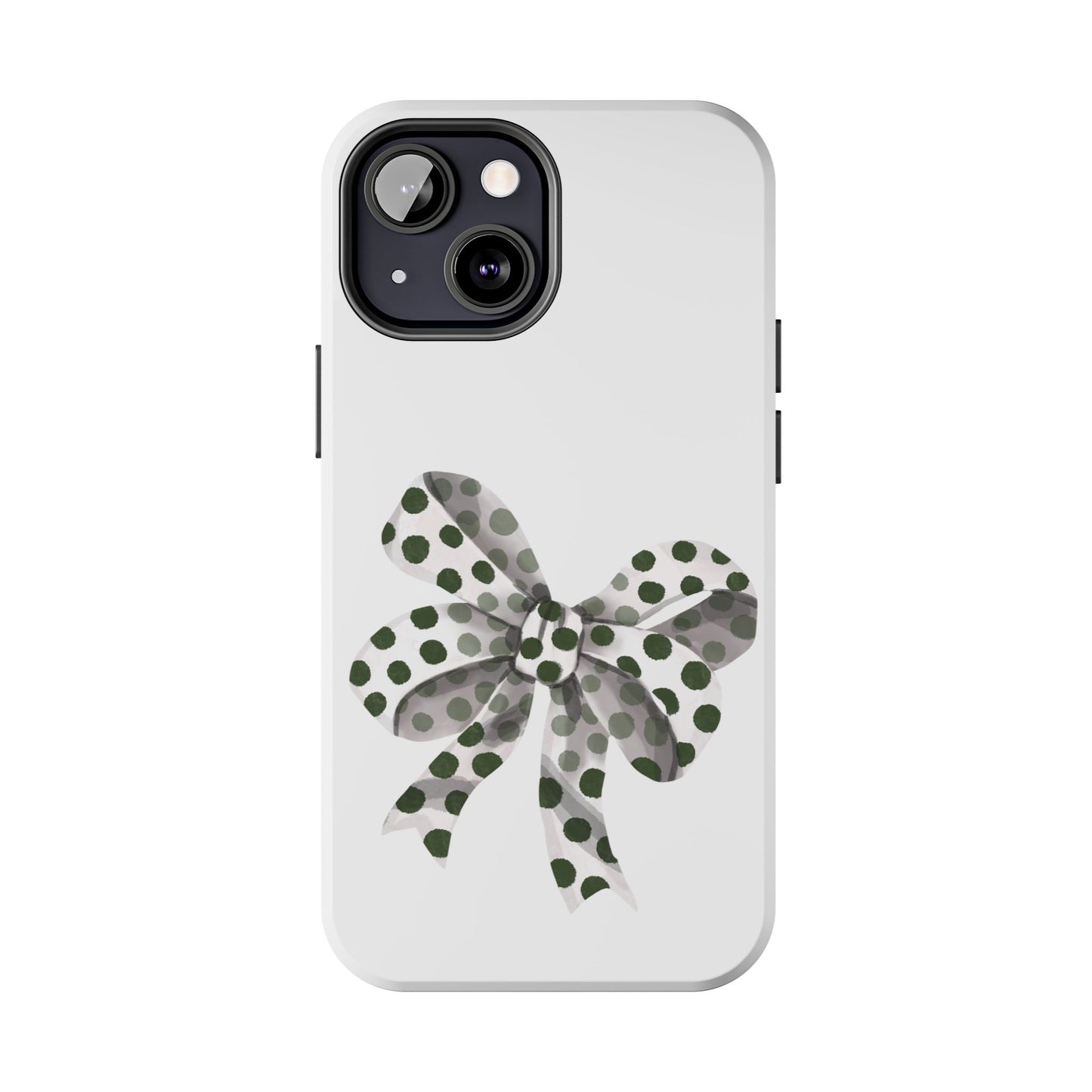 Polka dot bow / Tough Phone Cases