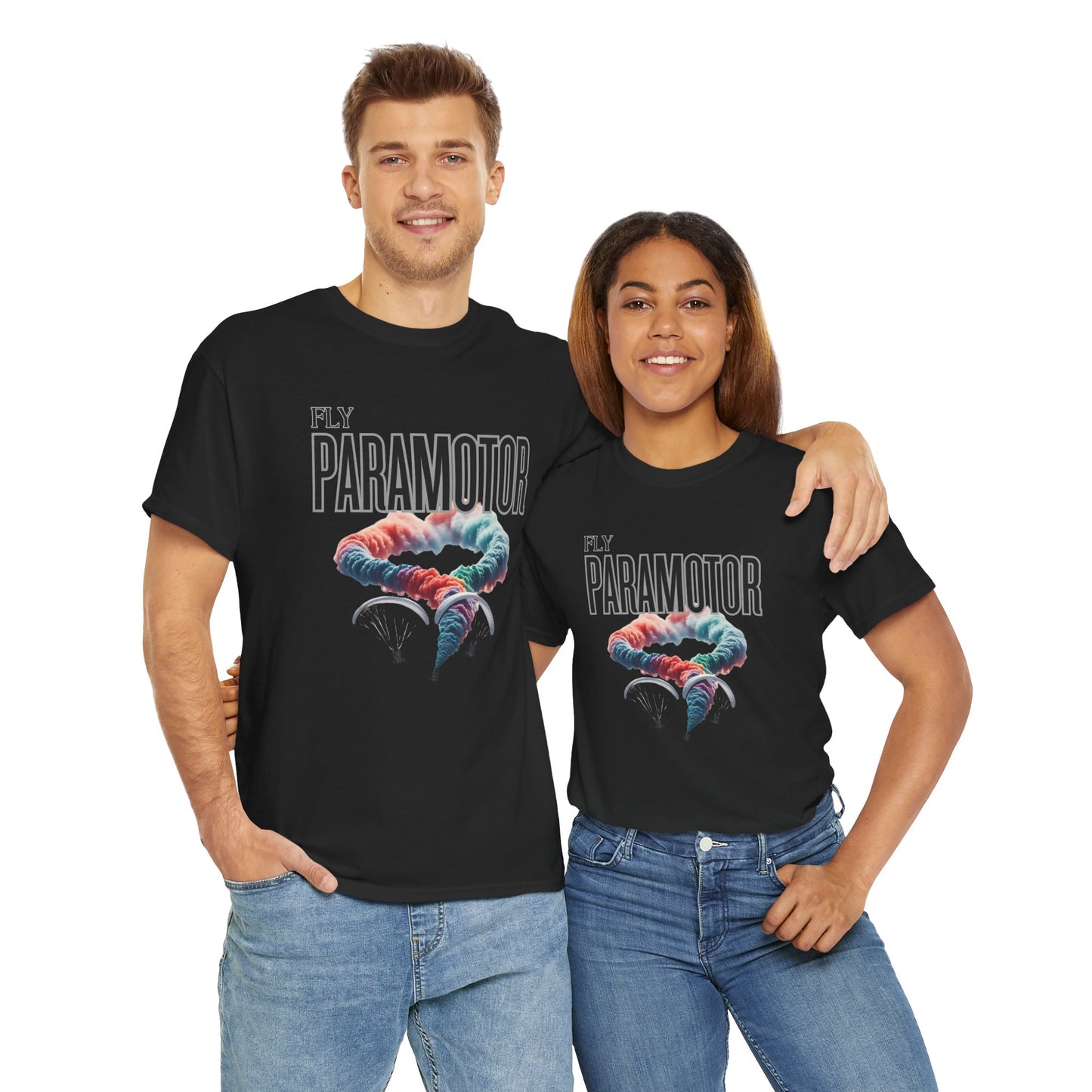 Fly Paramotor Unisex Heavy Cotton Tee