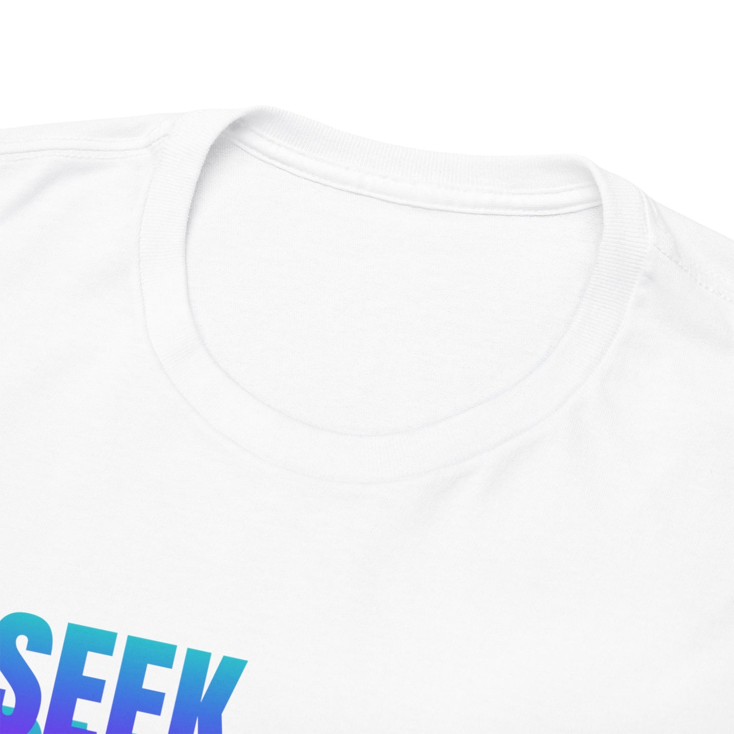 Seek Adventure quote Unisex Heavy Cotton Tee