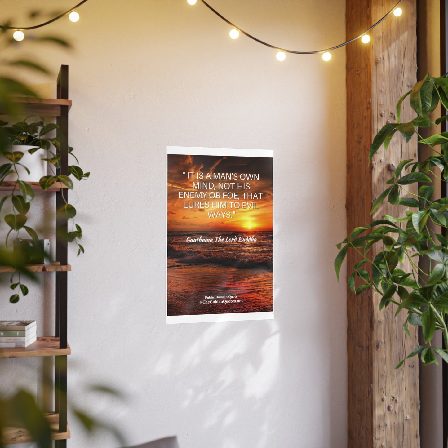 It's a mans own mind quote / Photo Art Paper Posters