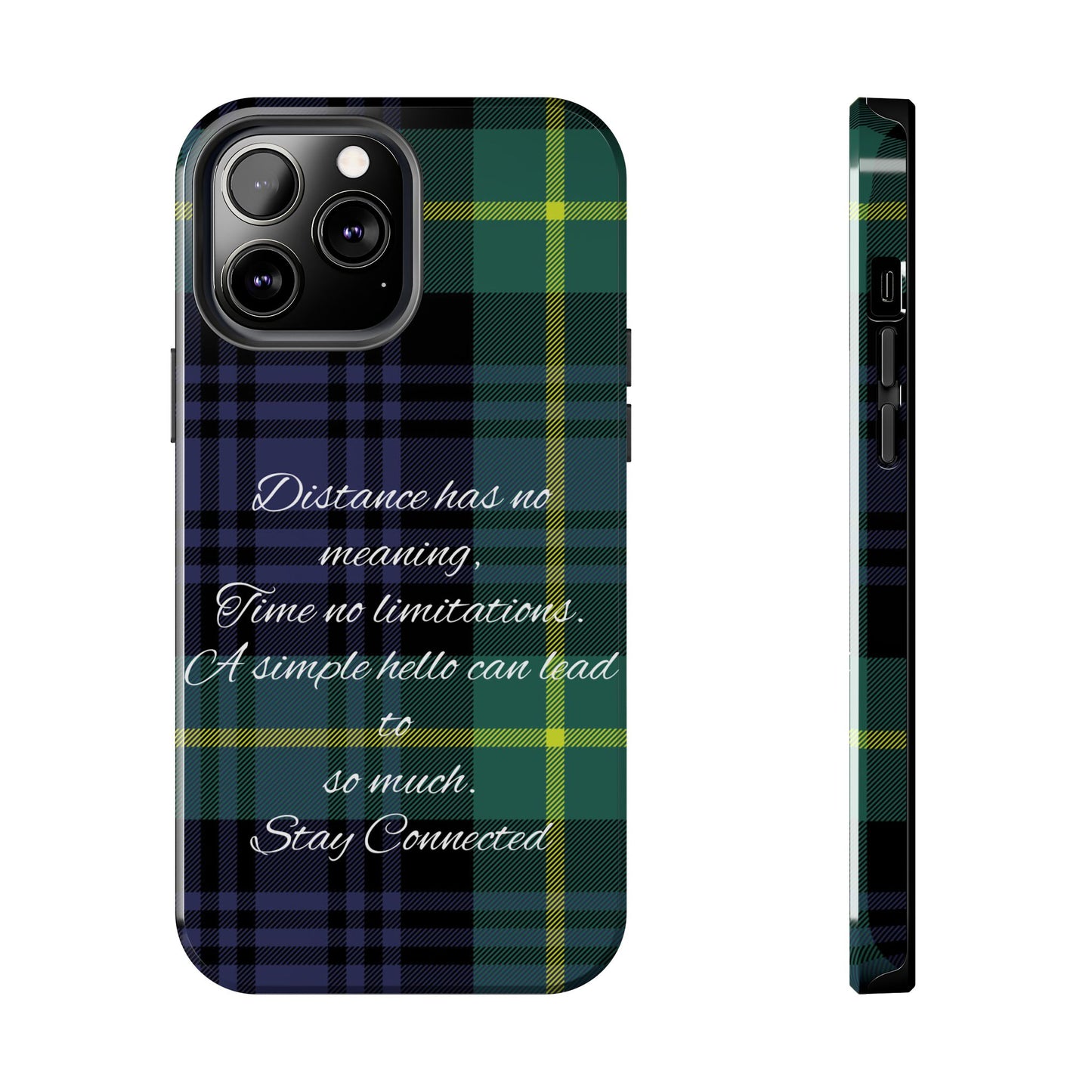 Green plaid version / Tough Phone Cases