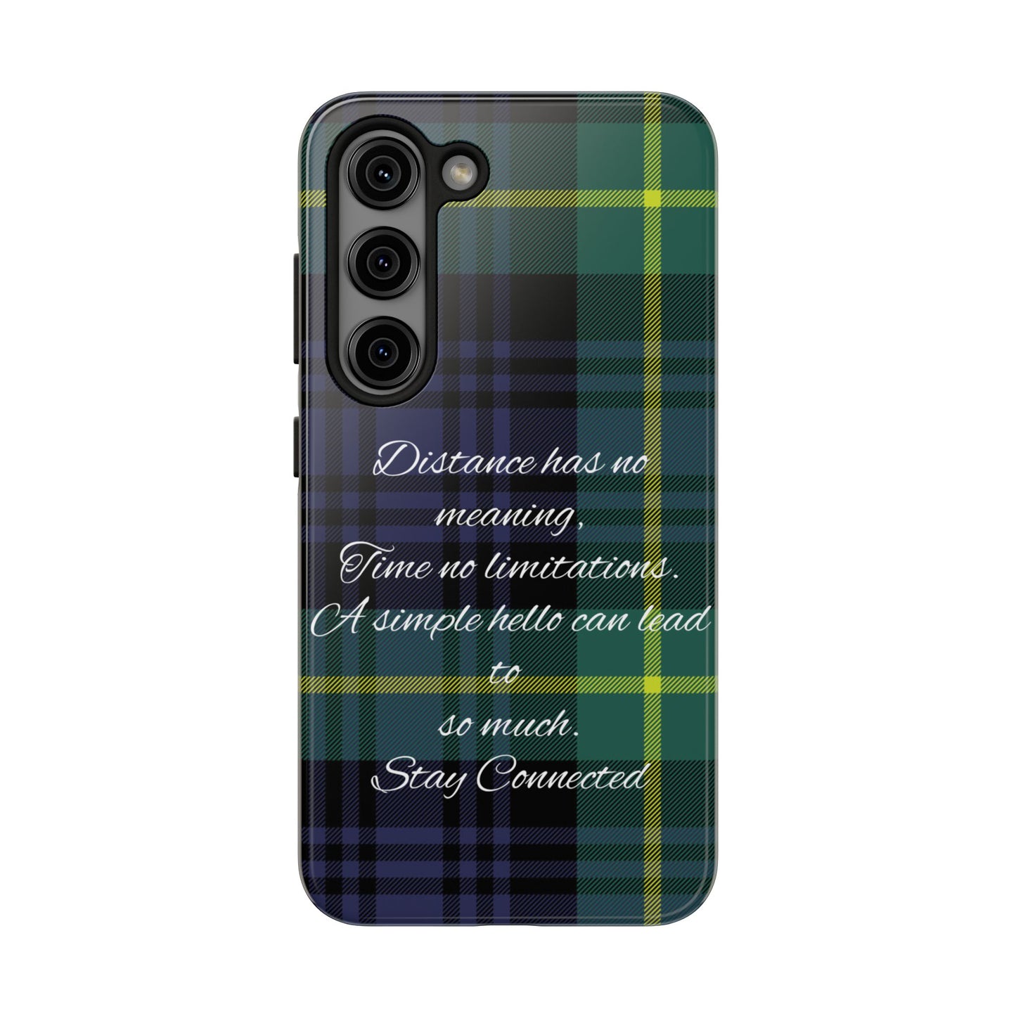 Green plaid version / Tough Phone Cases