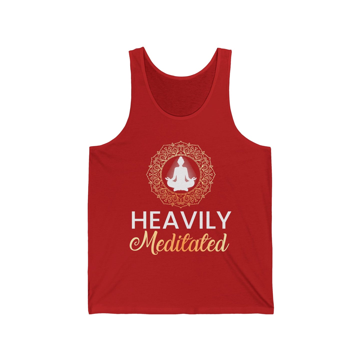 Heavily Meditated / Yoga / Unisex Jersey Tank