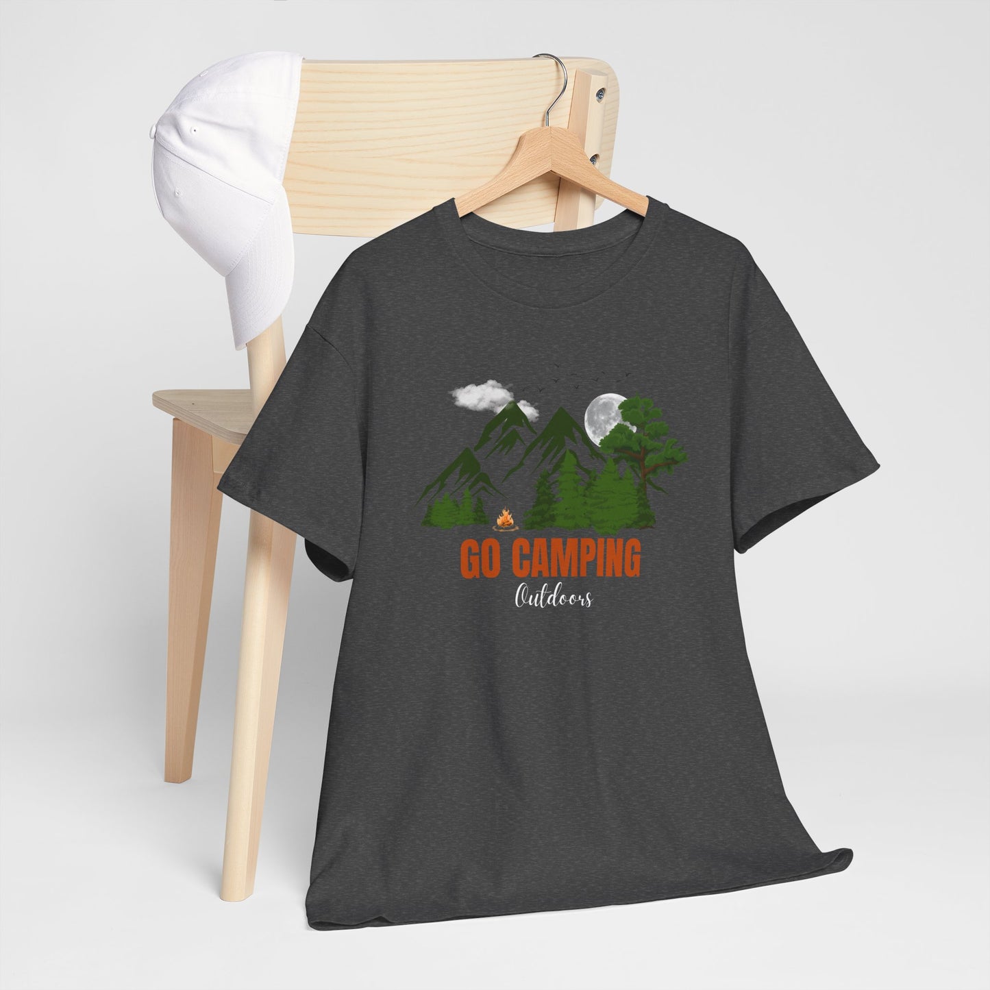 Go Camping Outdoors Unisex Heavy Cotton Tee