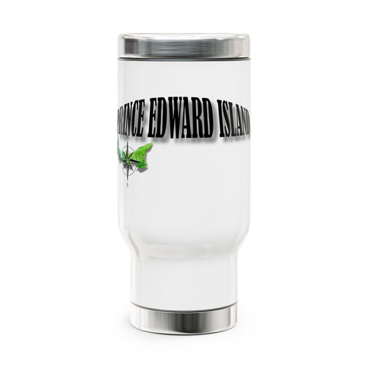 Prince Edward Island / Stainless Steel Travel Mug with Handle, 14oz