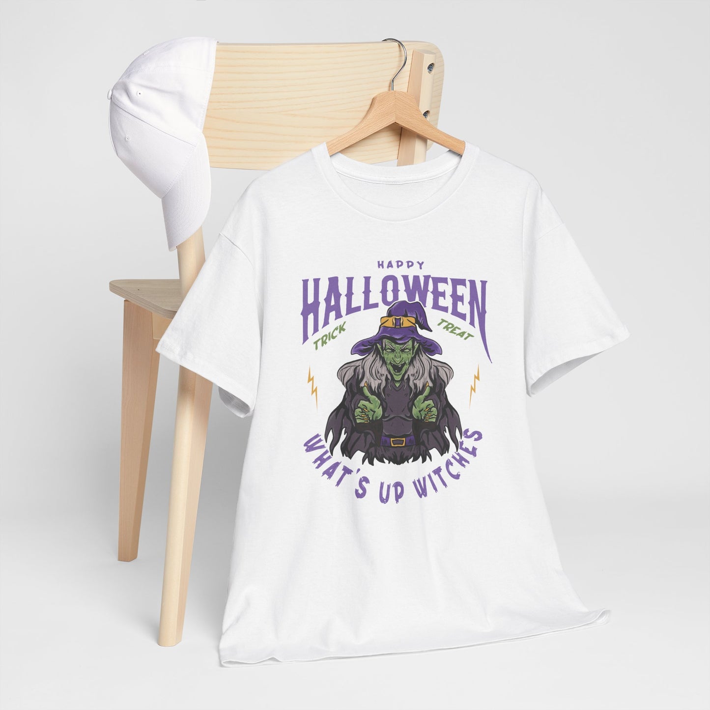 What's up Witches / Halloween Unisex Heavy Cotton Tee