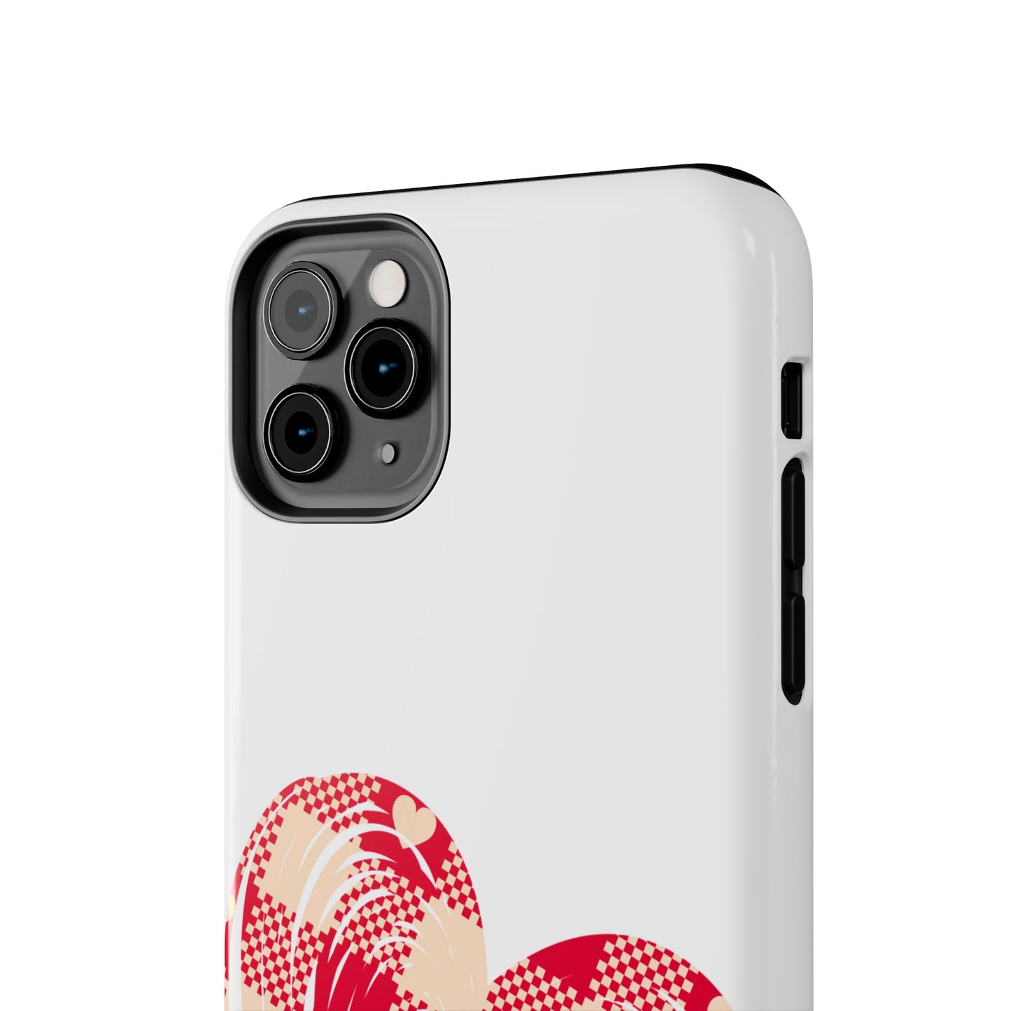 Checkered heart / Tough Phone Cases