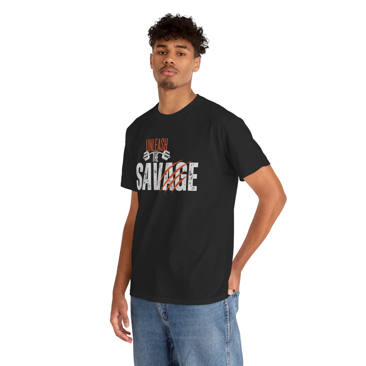 Unleash the Savage Unisex Heavy Cotton Tee