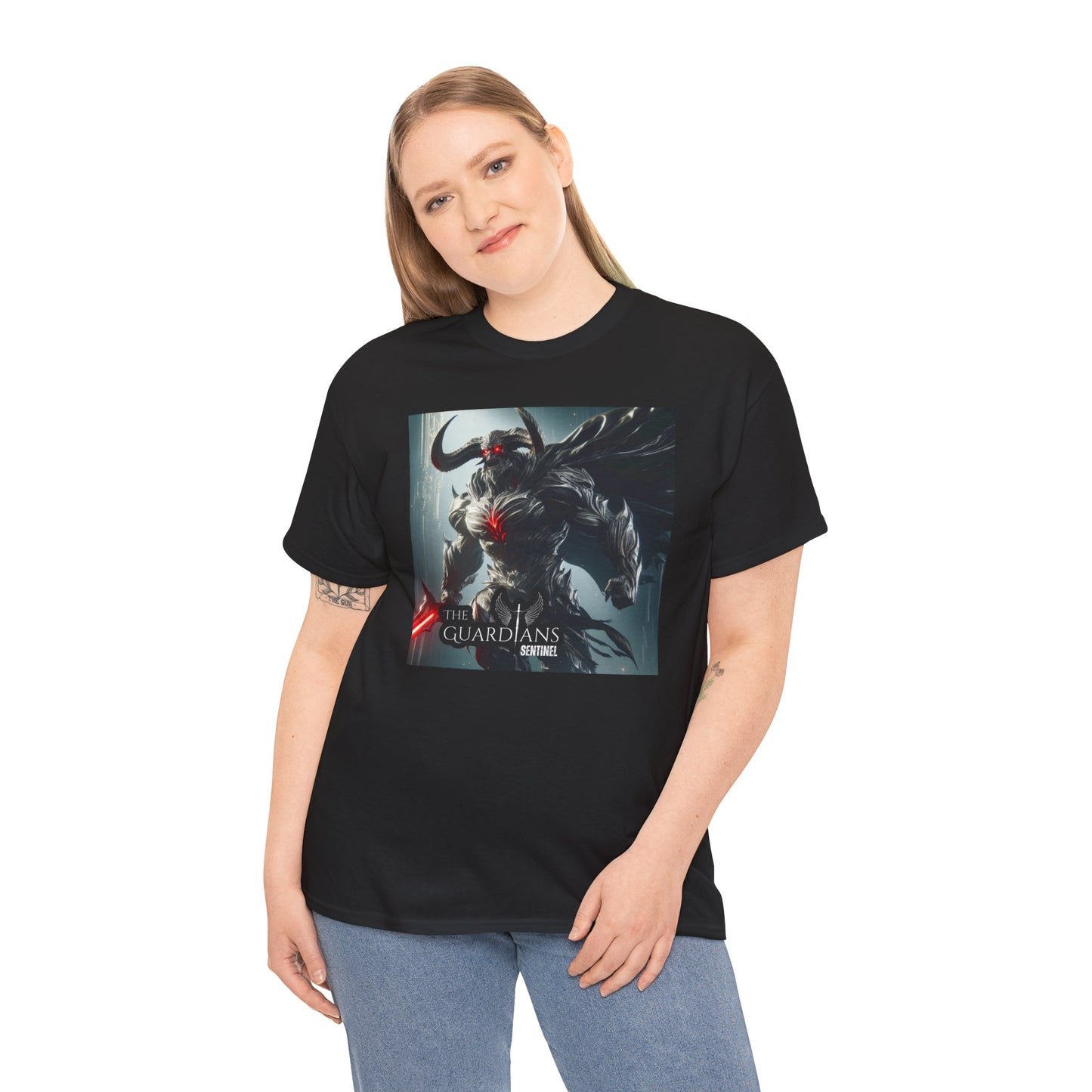 The Guardians Sentinel / Elite Unisex Heavy Cotton Tee (Made with AI)