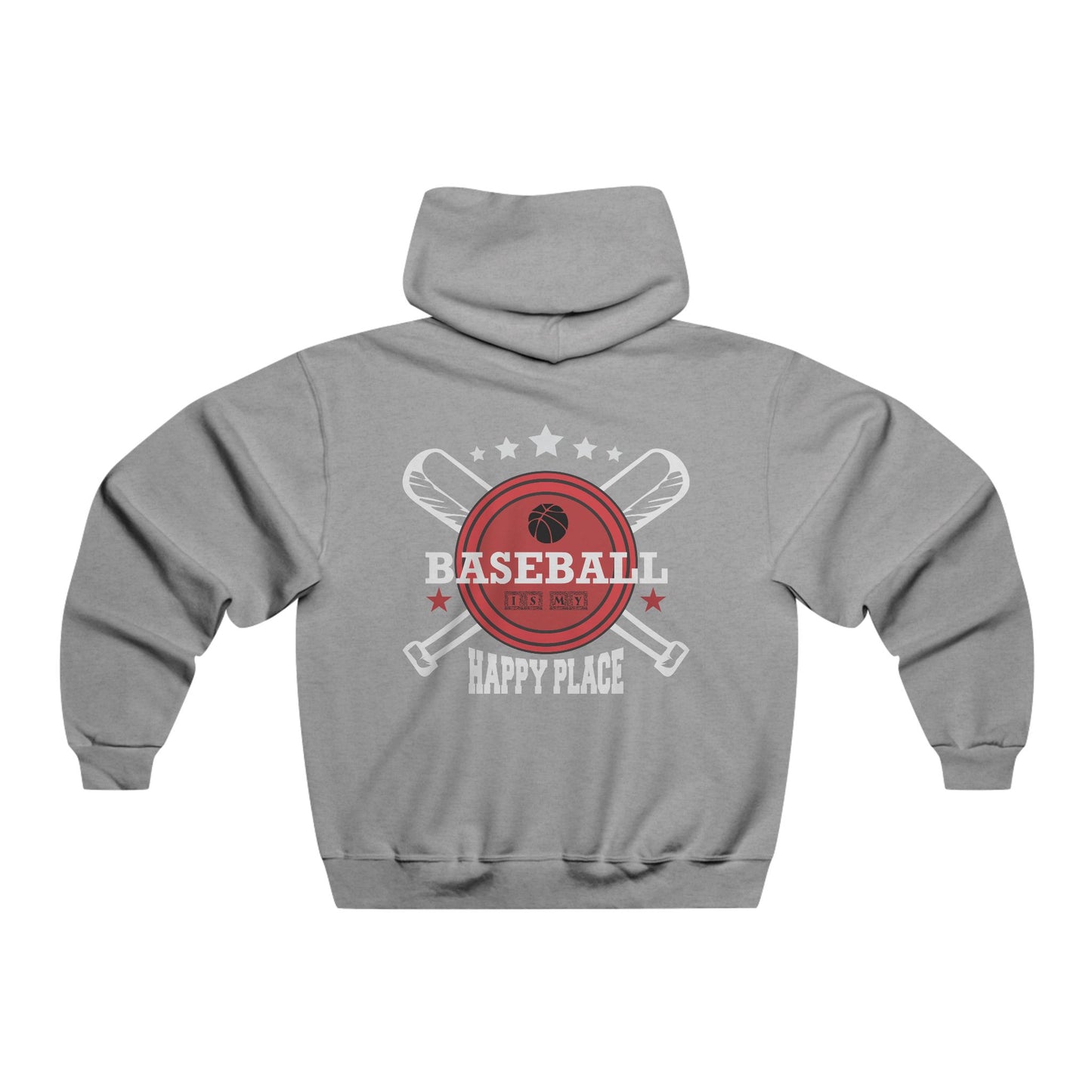 Baseball is my happy place / Men's NUBLEND® Hooded Sweatshirt