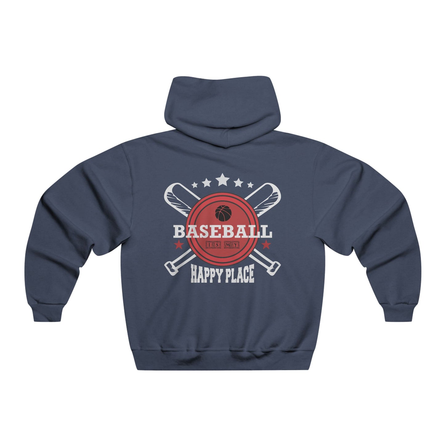 Baseball is my happy place / Men's NUBLEND® Hooded Sweatshirt