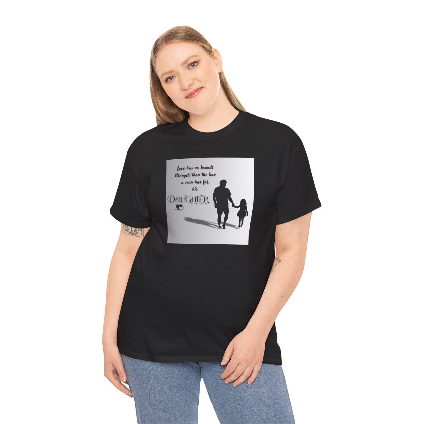 Father / Daughter quote Unisex Heavy Cotton Tee