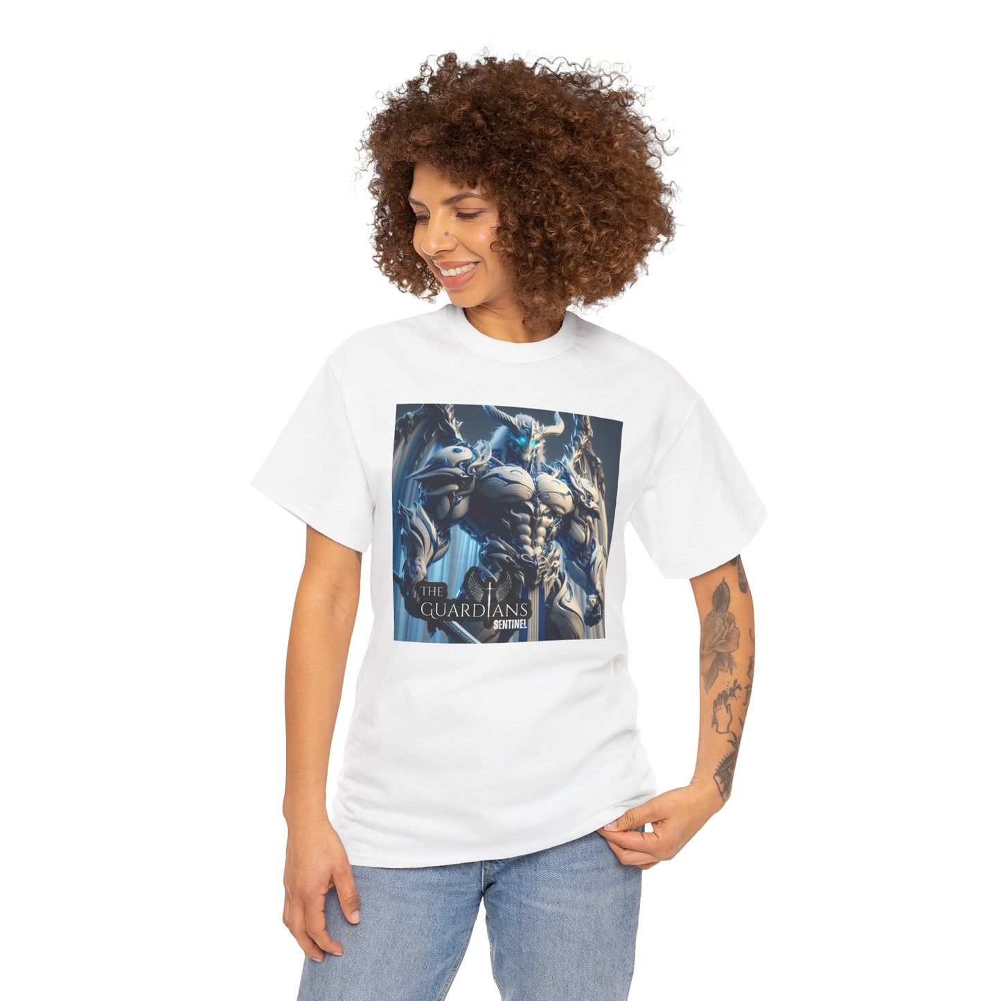 The Guardians Sentinel / Elite Unisex Heavy Cotton Tee (Made with AI)