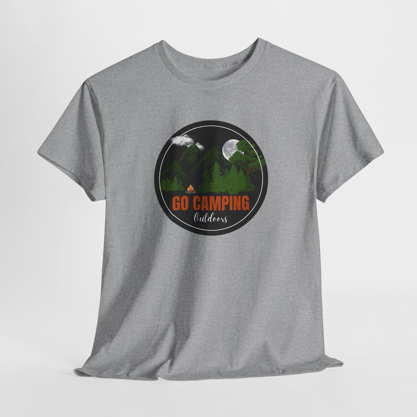 Go Camping Outdoors Unisex Heavy Cotton Tee