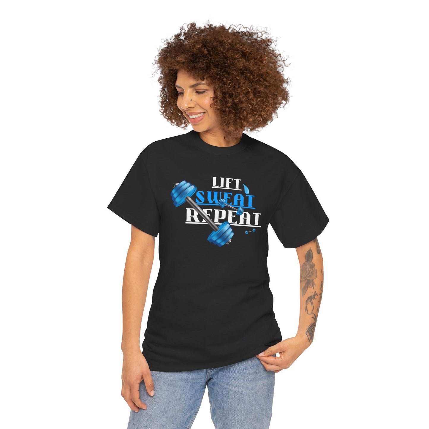 Lift Sweat Repeat Unisex Heavy Cotton Tee