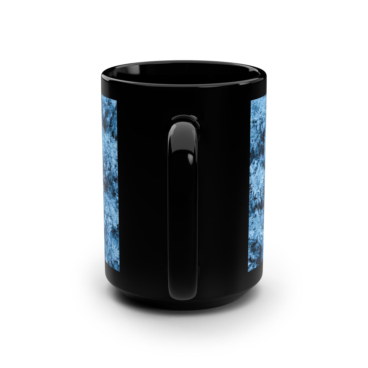 Winter Frost / Black Mug, 15oz
