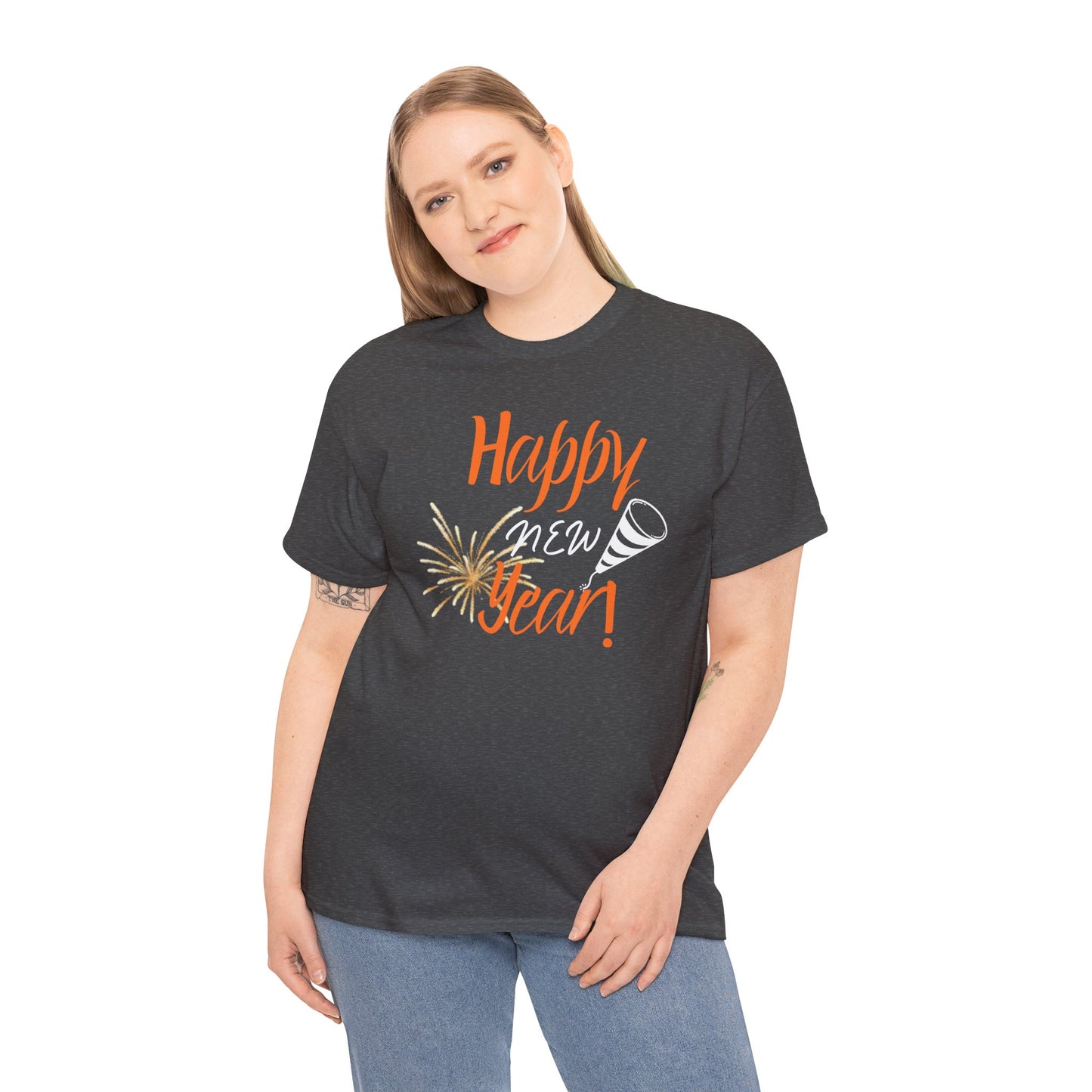 Happy New Year Unisex Heavy Cotton Tee