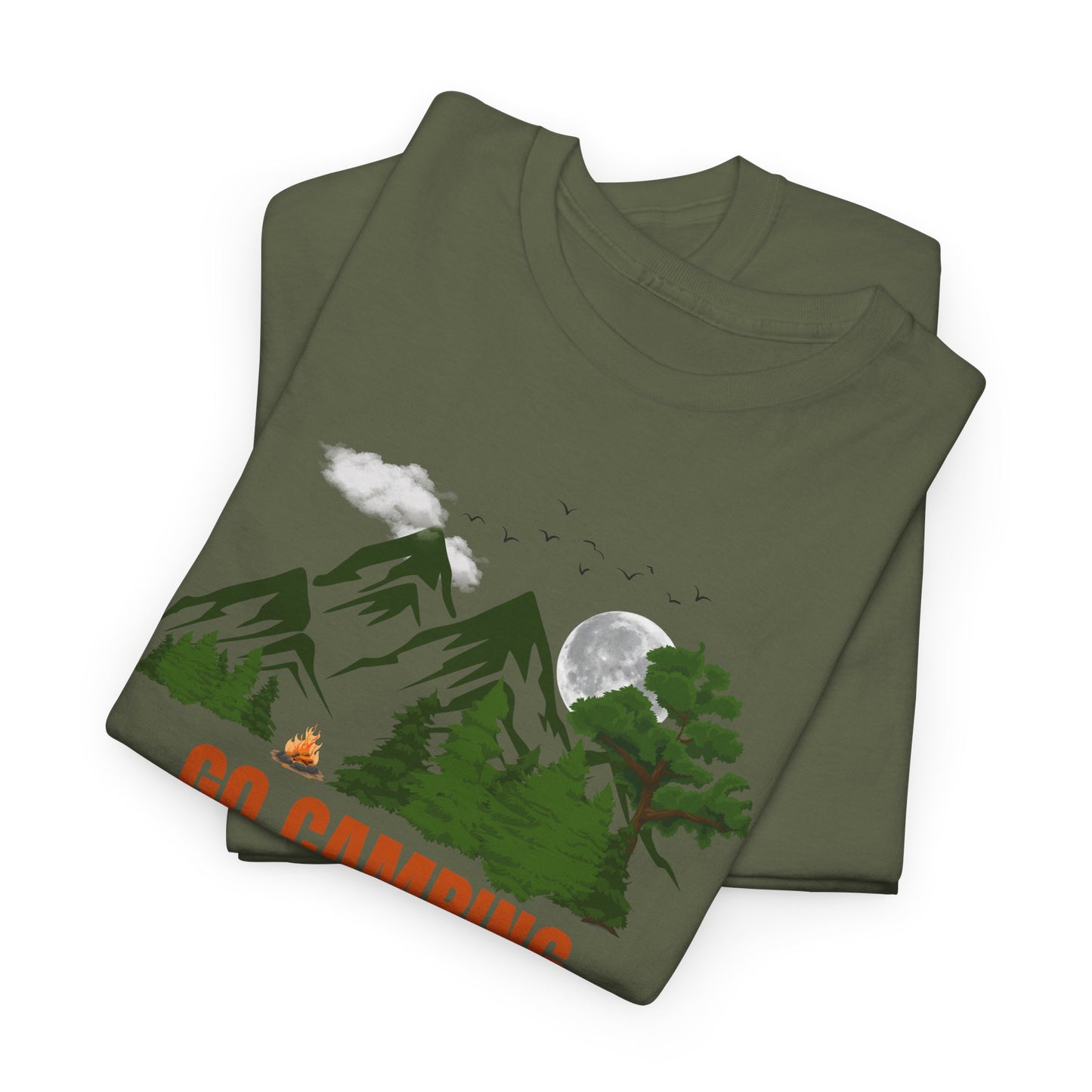 Go Camping Outdoors Unisex Heavy Cotton Tee