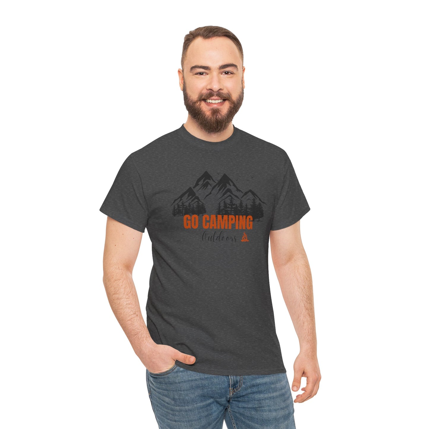 Go Camping Outdoors Unisex Heavy Cotton Tee