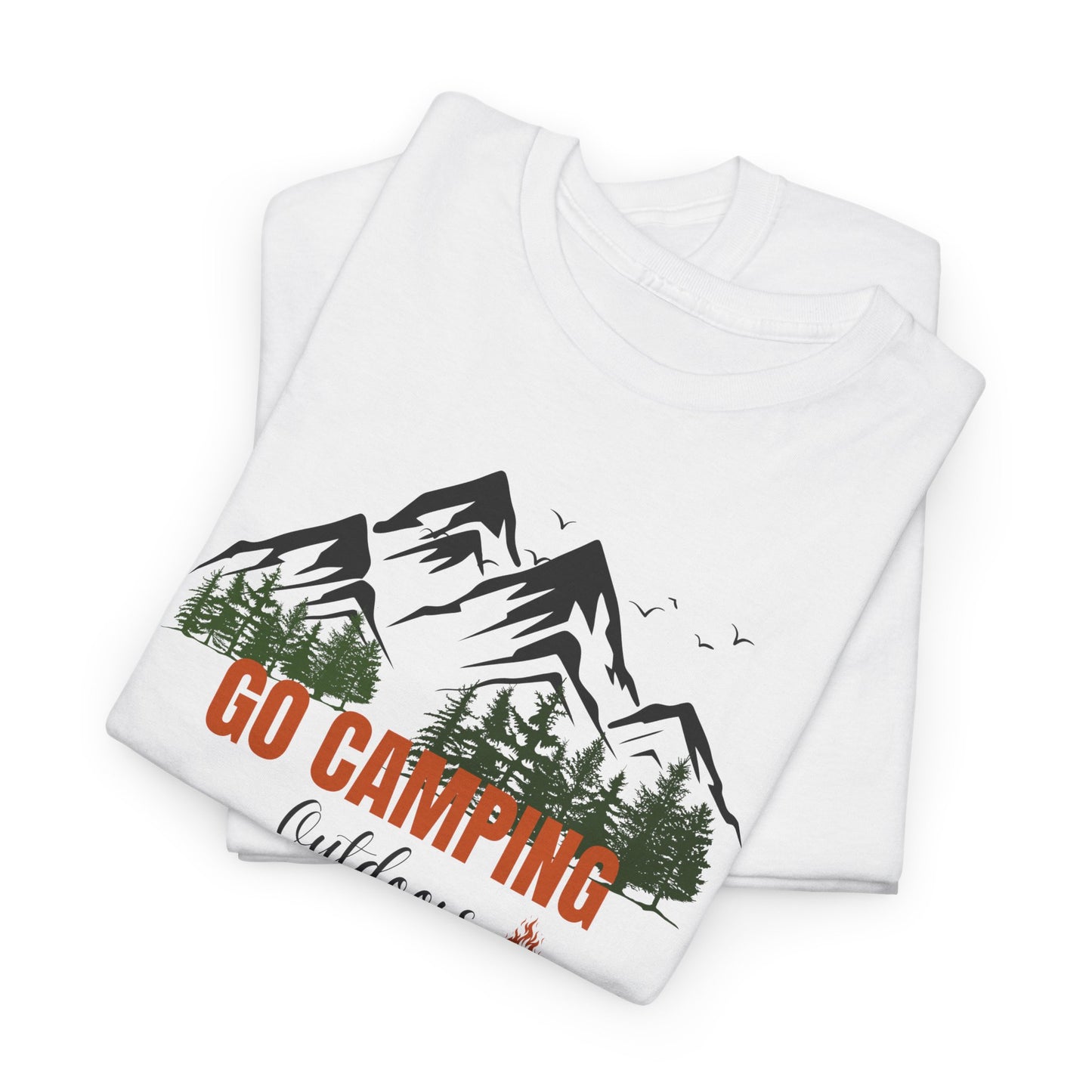 Go Camping Outdoors Unisex Heavy Cotton Tee