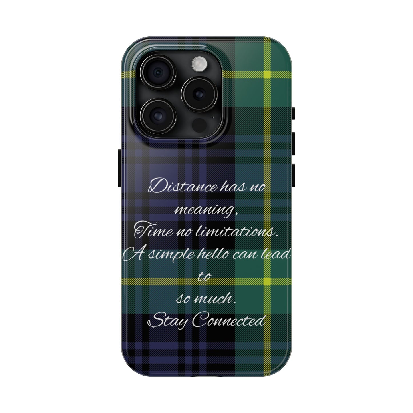 Green plaid version / Tough Phone Cases