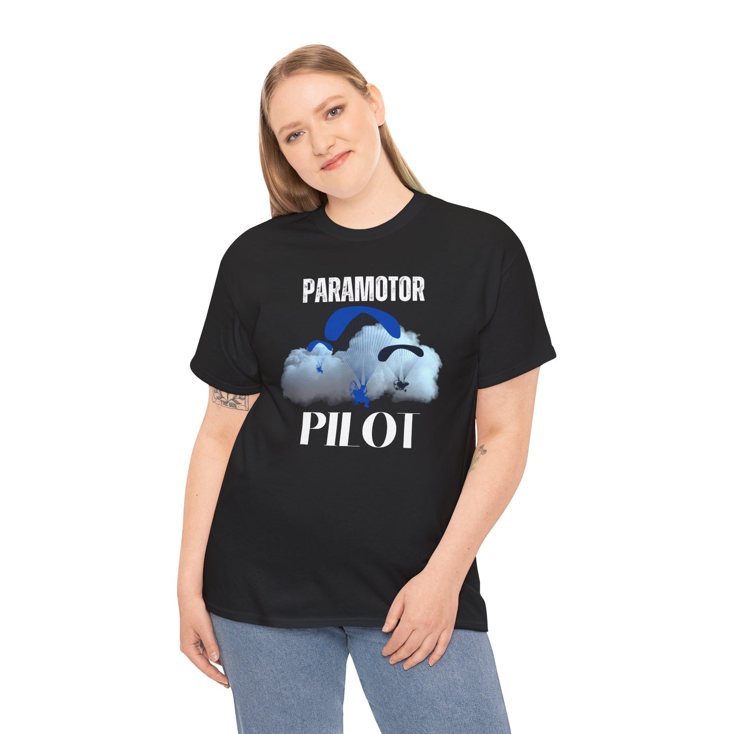 Paramotor Pilot Unisex Heavy Cotton Tee