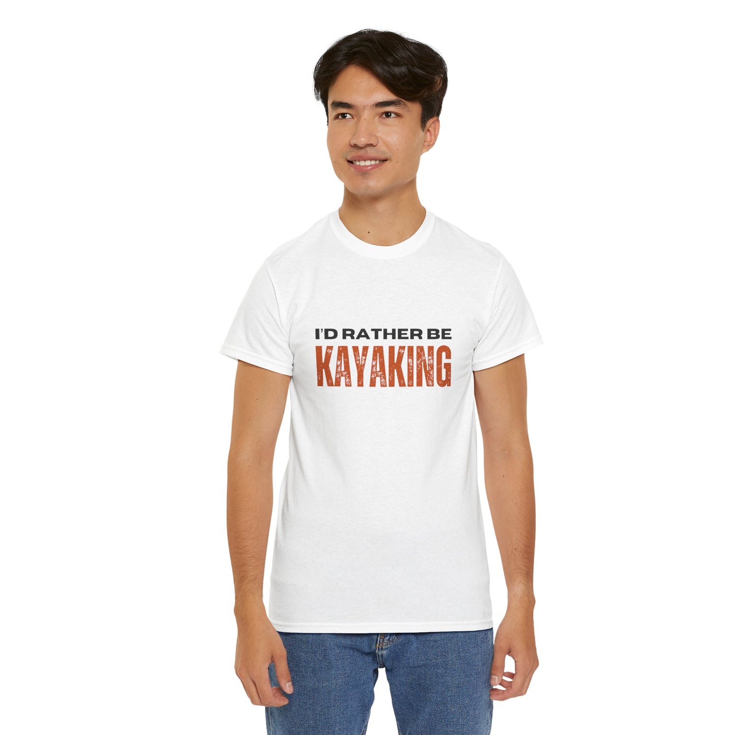 I'd Rather Be Kayaking Unisex Heavy Cotton Tee