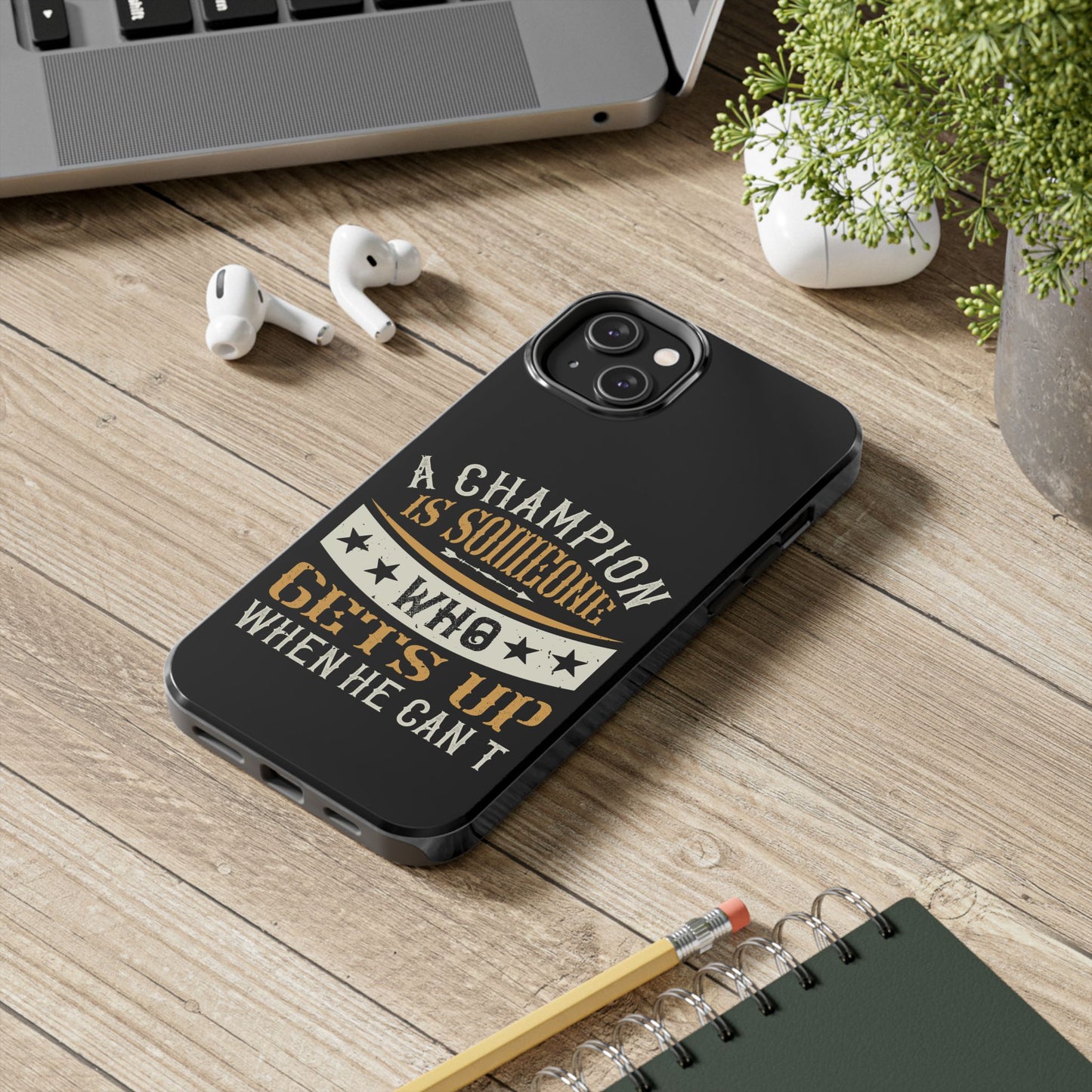 A champion is someone who gets up when he can't (Boxing)  / Tough Phone Cases