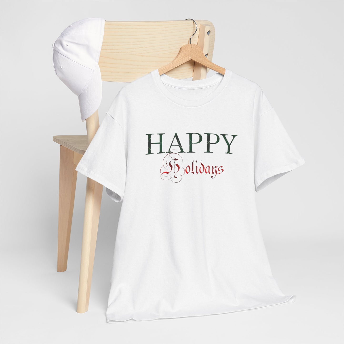 Happy Holidays Unisex Heavy Cotton Tee