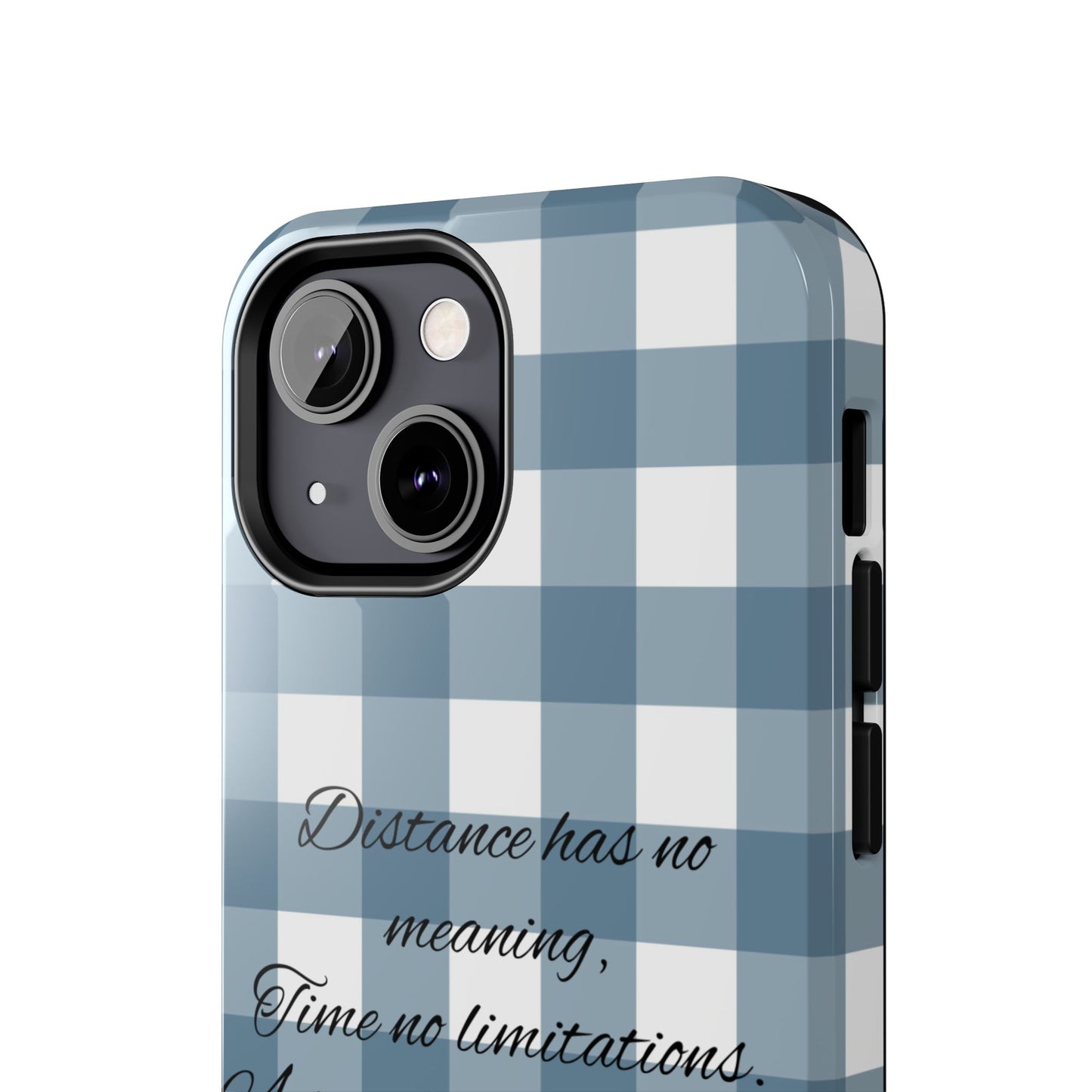 Blue checkered / Tough Phone Cases