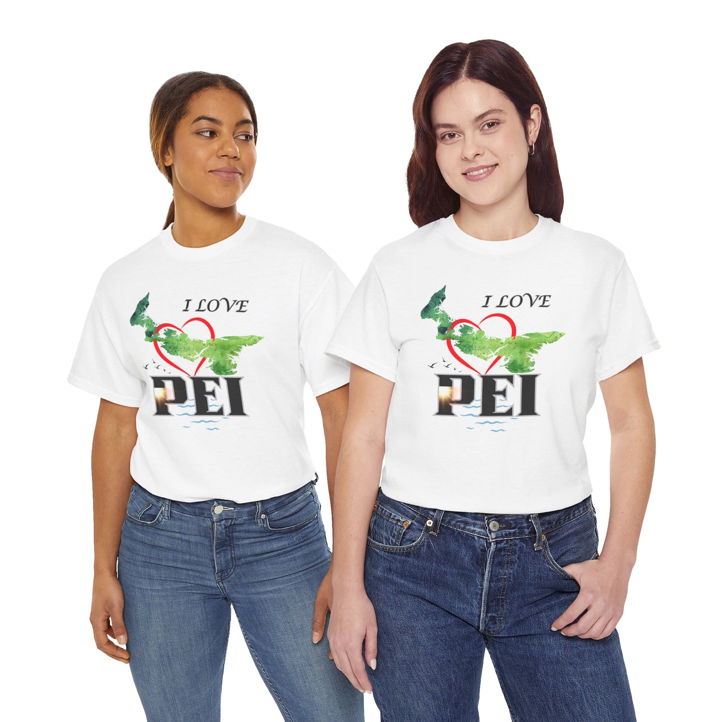 I Love PEI / Canada Unisex Heavy Cotton Tee