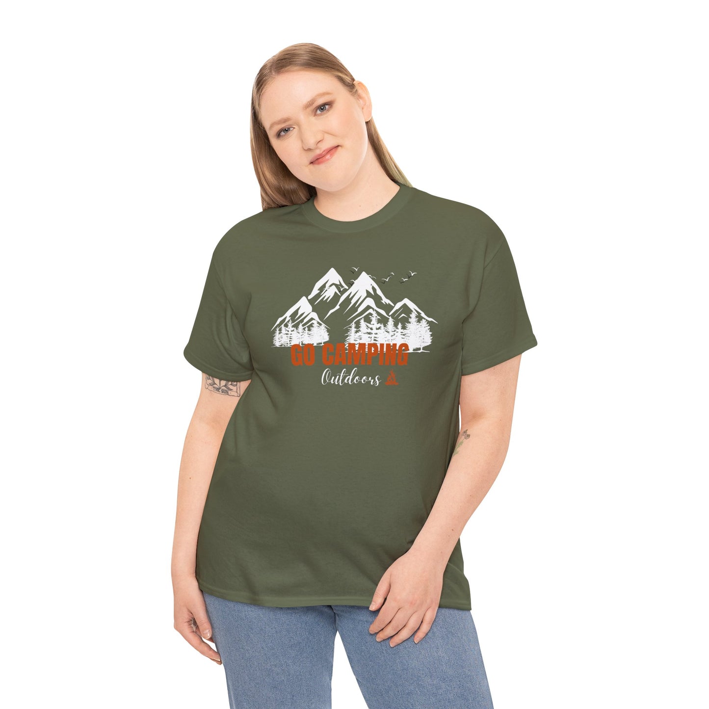 Go Camping Outdoors Unisex Heavy Cotton Tee