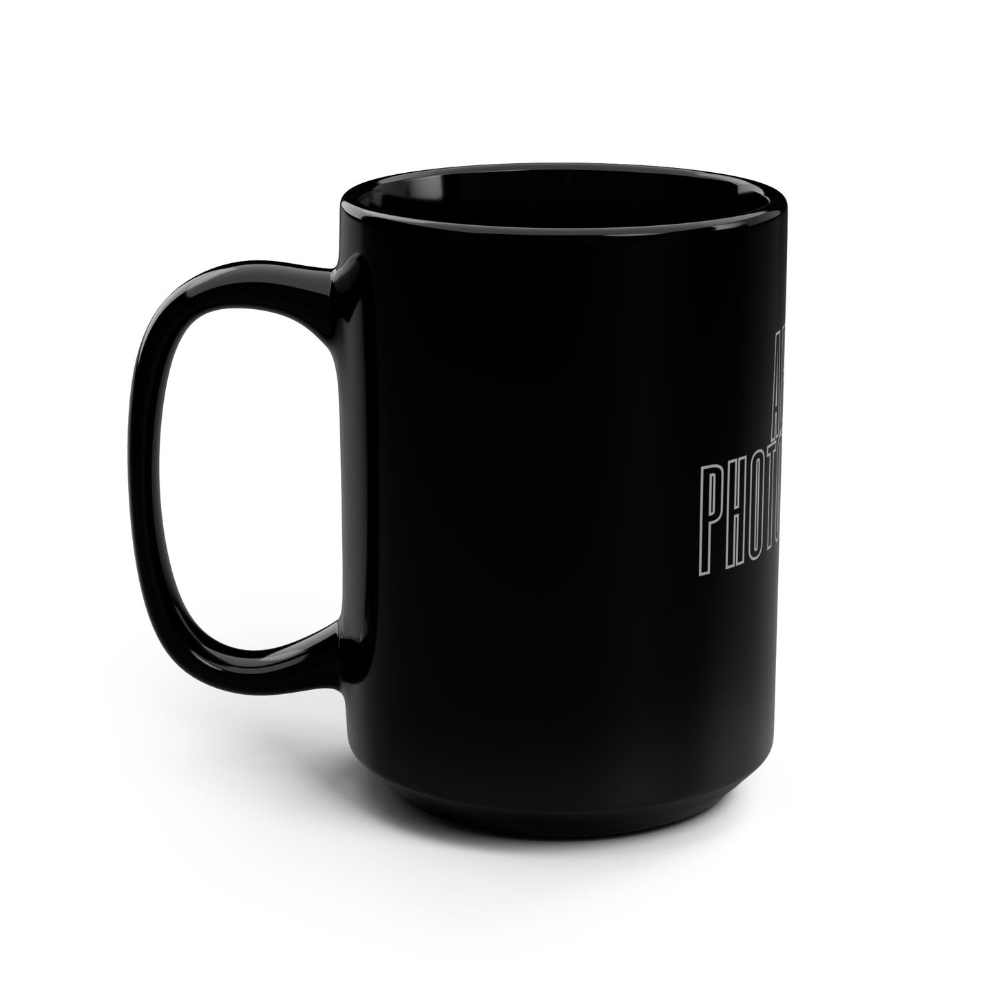 Aerial Photographer / Black Mug, 15oz