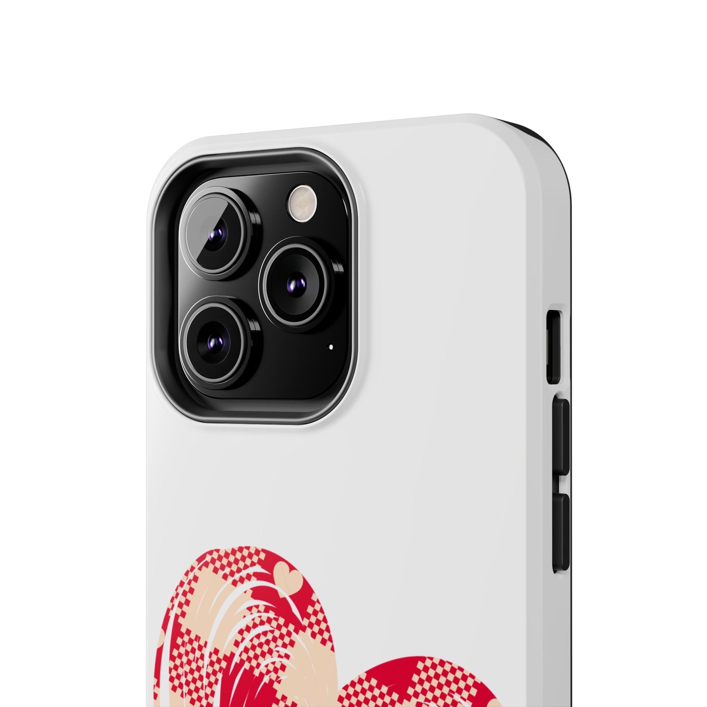 Checkered heart / Tough Phone Cases