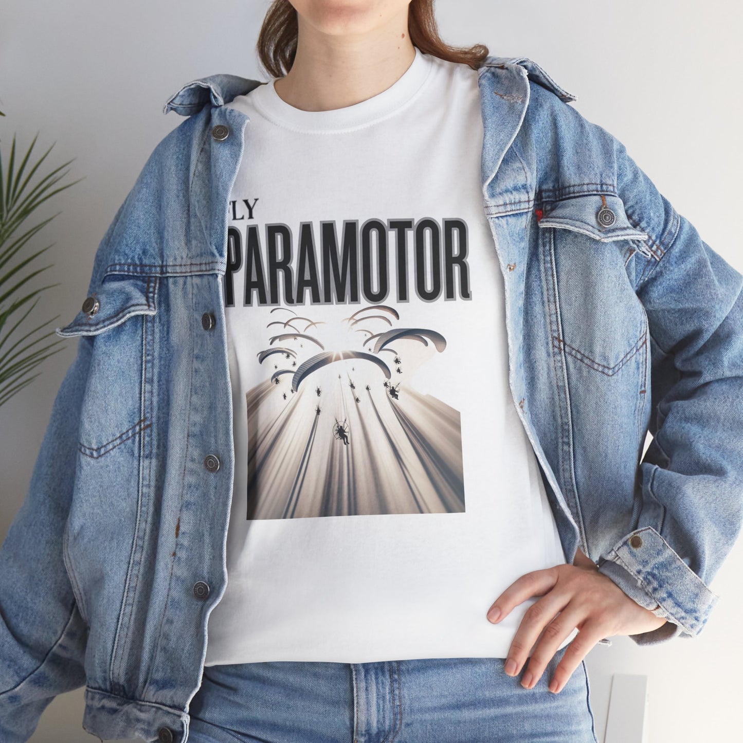 Fly Paramotor Unisex Heavy Cotton Tee